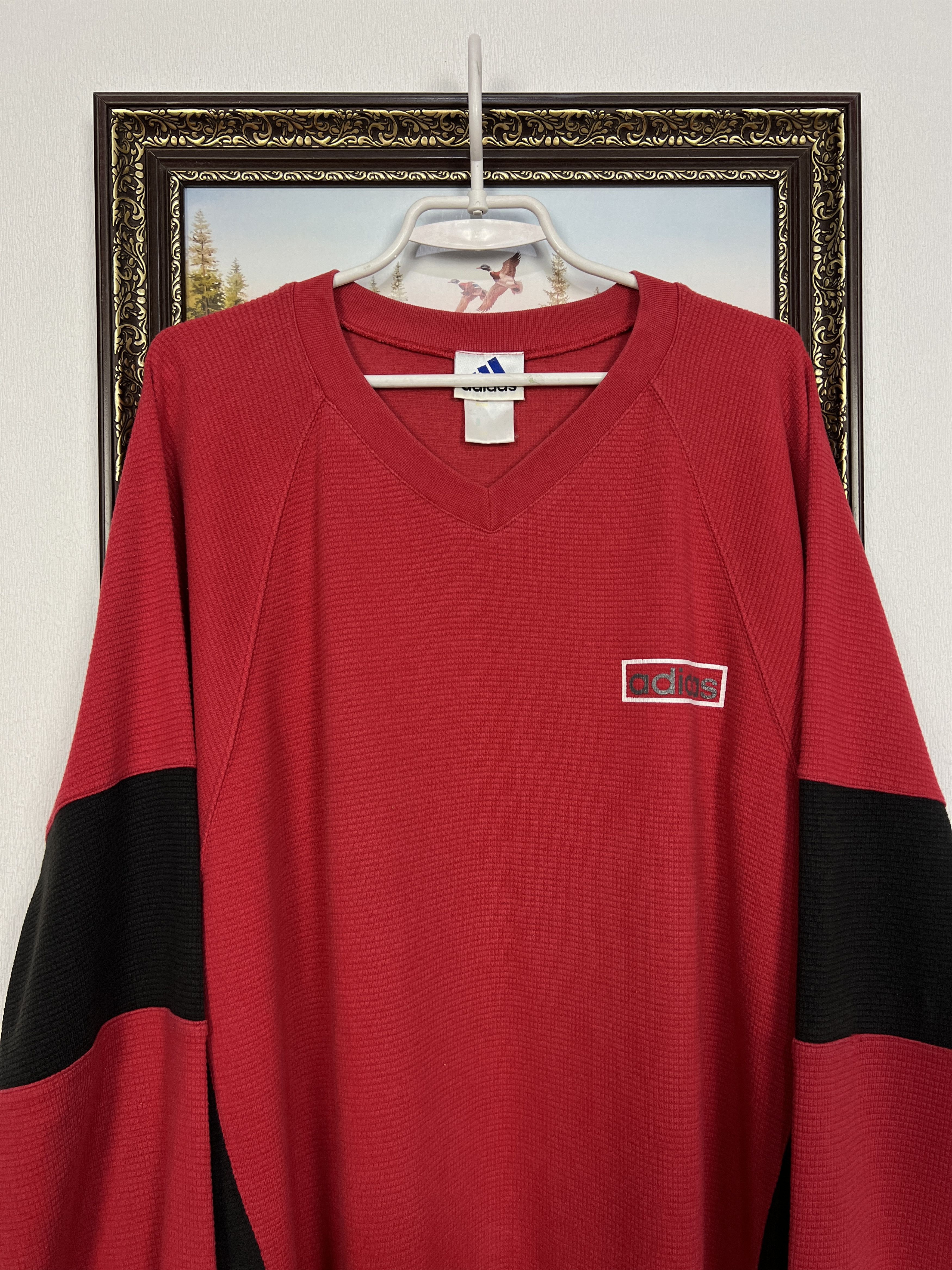 Adidas Vintage 90's Sweatshirt Over Print Big Logo Crewneck Jacket Size US L / EU 52-54 / 3 - 3 Thumbnail