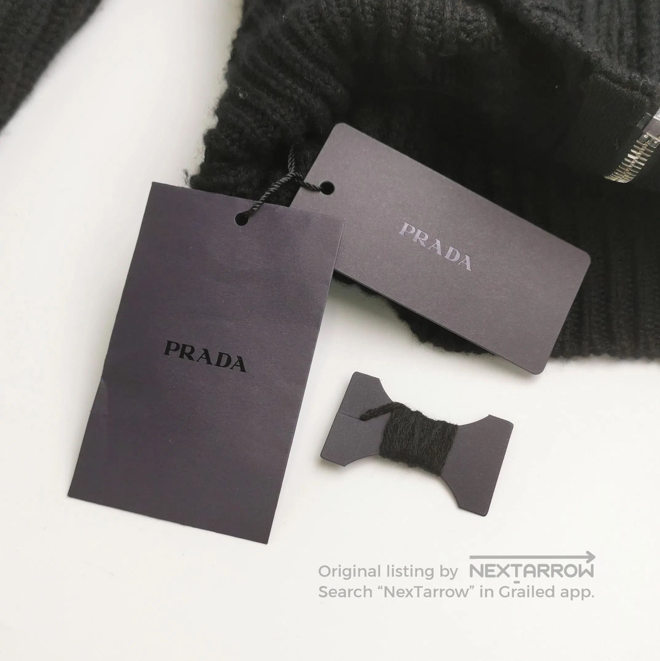 Prada Prada Color Block Logo Zip-Up Sweater . Size US S / EU 44-46 / 1 - 4 Thumbnail
