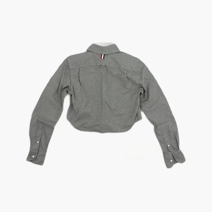 Thom Browne Thom Browne Striped Logo Long Sleeve Shirt -2507 Size L / US 10 / IT 46 - 3 Thumbnail