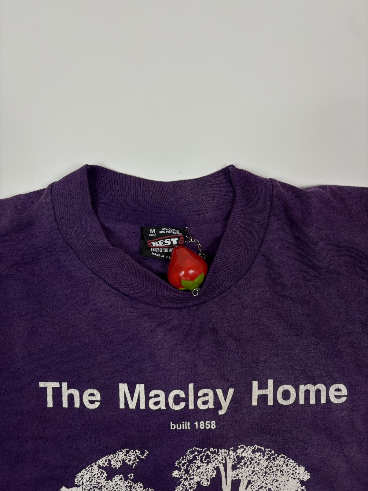 Vintage Vintage 1990s Fruit of the Loom “The Maclay Home” Tee Faded Size US M / EU 48-50 / 2 - 4 Thumbnail