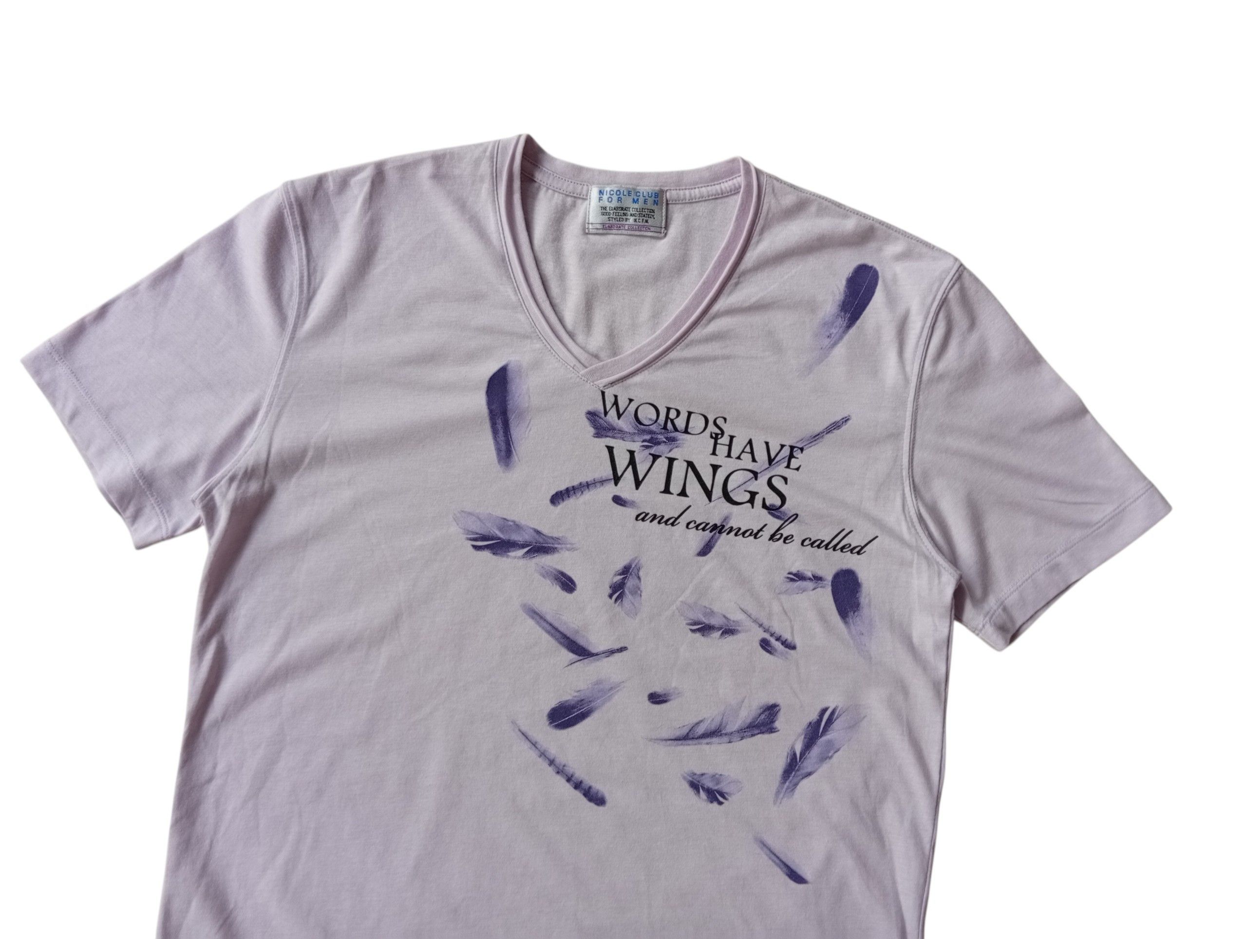 Nicole Club NCFM wings poem tshirt Size US S / EU 44-46 / 1 - 2 Thumbnail