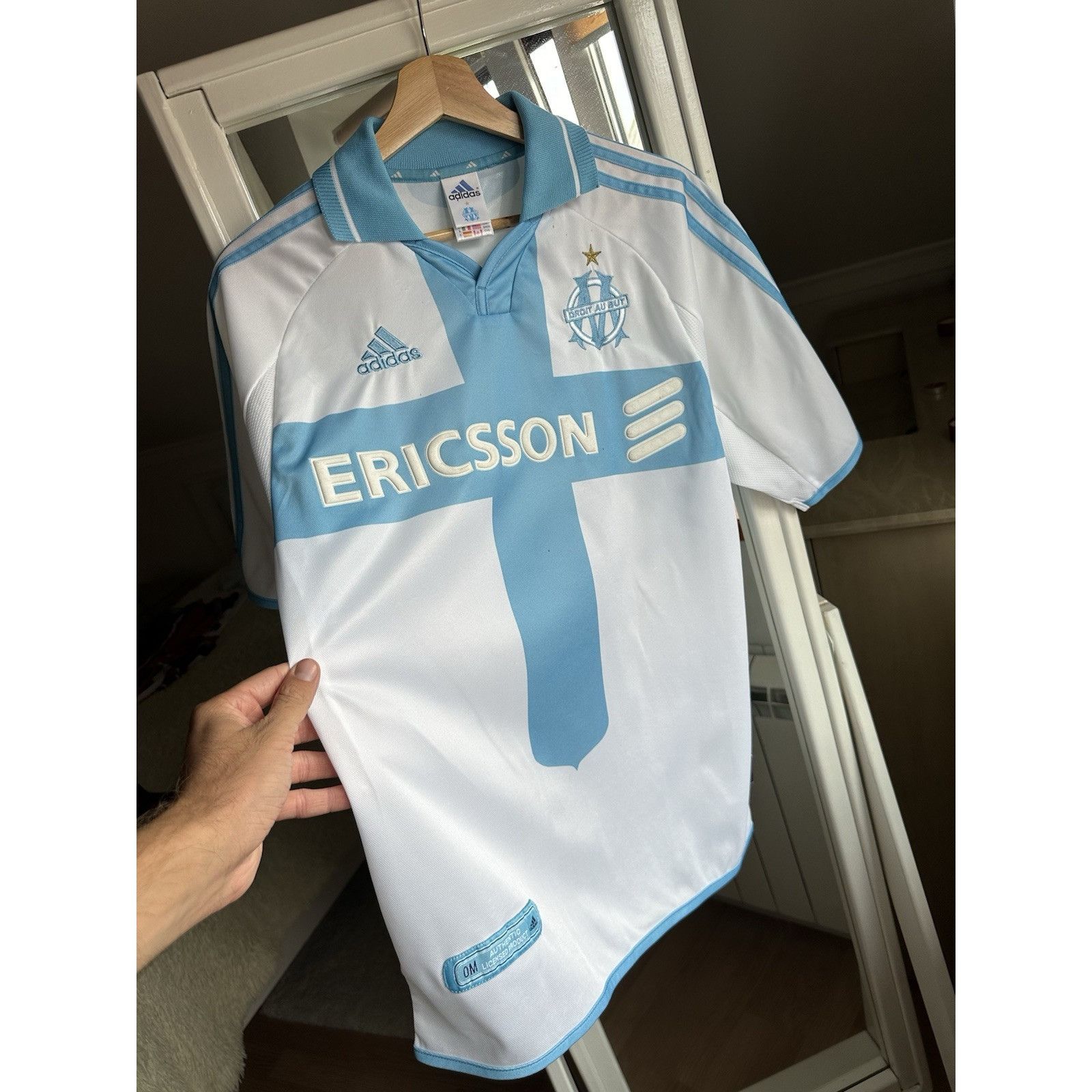 Adidas Football shirt soccer FC Olympique Marseille Home 2000/2001 Size US S / EU 44-46 / 1 - 10 Thumbnail