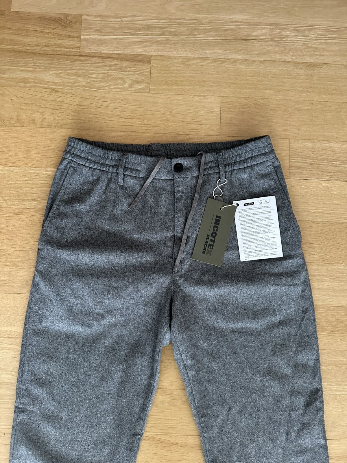 Incotex Incotex Trousers Drawstring Wool Size US 34 / EU 50 - 3 Thumbnail