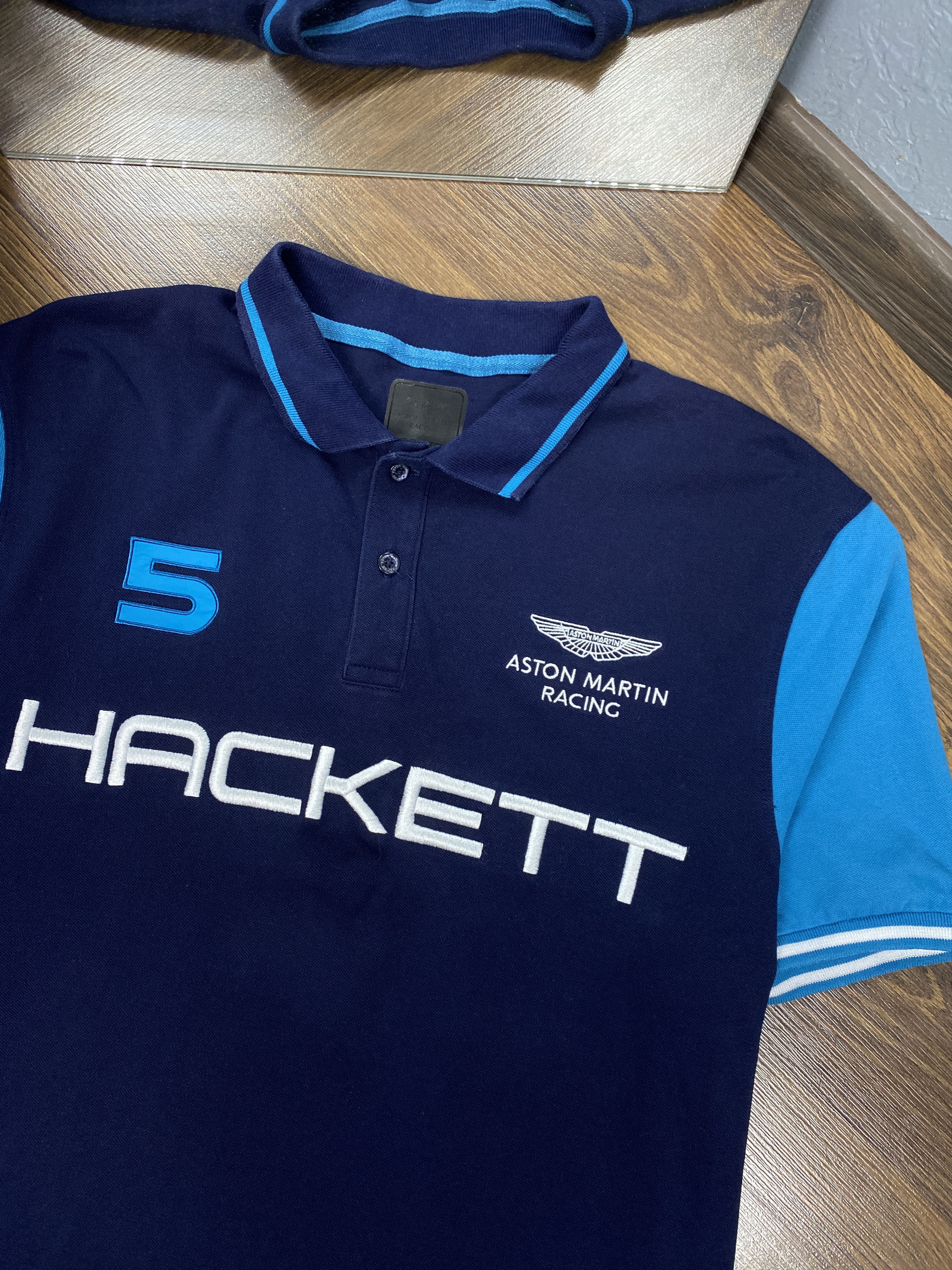 Hackett Hackett Aston Martin vintage polo shirt Size US XL / EU 56 / 4 - 2 Thumbnail