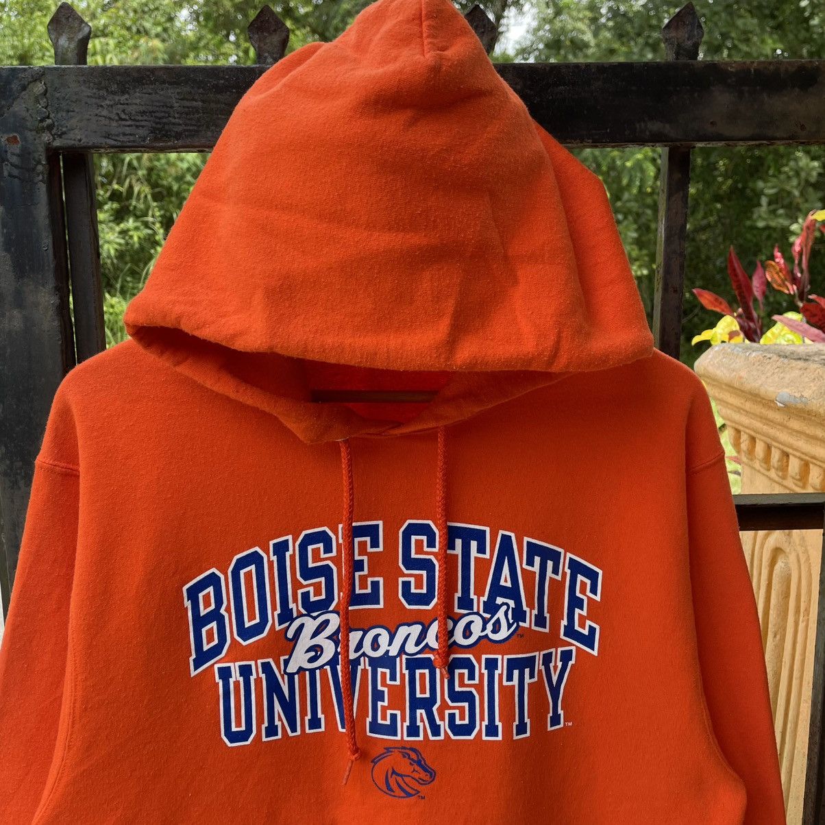 Vintage 🔥Vintage Broncos State University Big Logo Pullover Hoodie Size US M / EU 48-50 / 2 - 3 Thumbnail