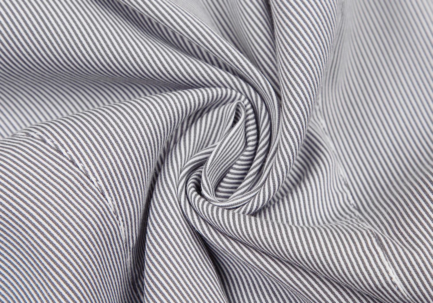 Emporio Armani Striped Shirt in White and Gray, Size 41 Size US M / EU 48-50 / 2 - 12 Thumbnail