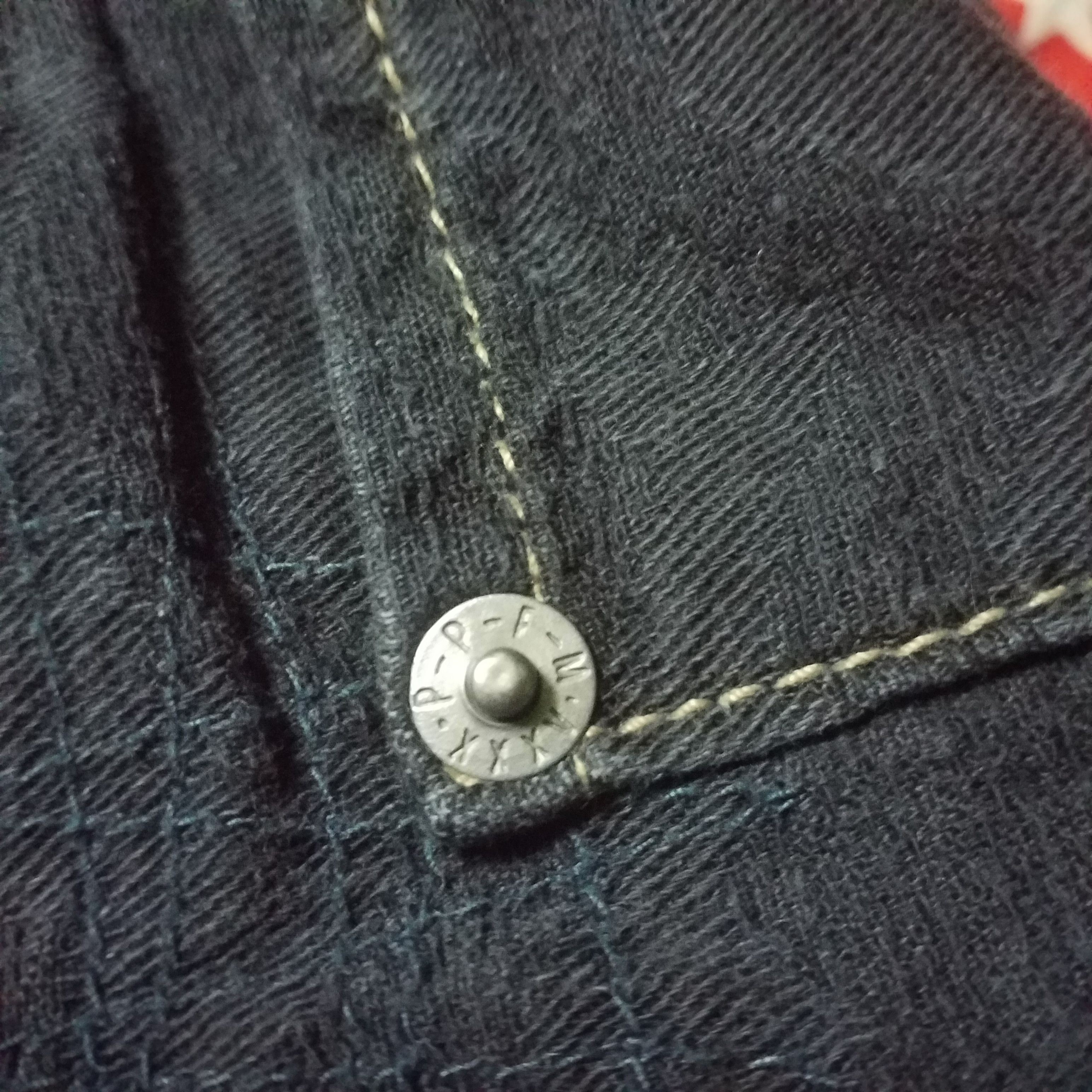 Other PPFM DISTRESS STYLE JEANS MULTIPOCKET BUCKLE BACK Size 32" / US 10 / IT 46 - 9 Thumbnail