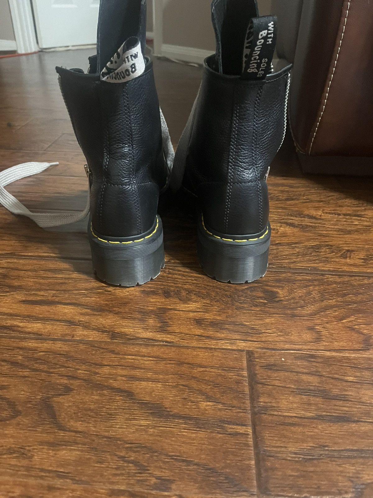Designer × Dr. Martens × Rick Owens Dr Martens X Rick Owens 1460 Jumbo Lace Quad Leather Boots Size US 9 / EU 42 - 8 Thumbnail