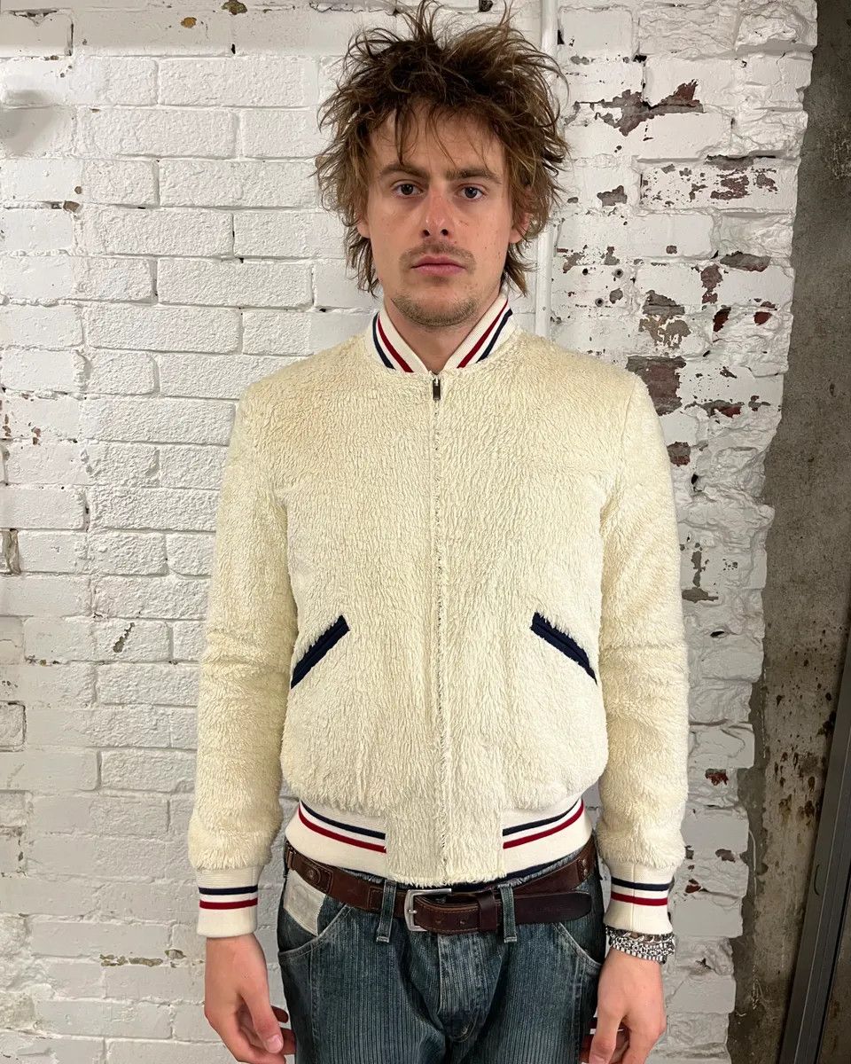 Saint Laurent Paris SS2016 Saint Laurent Cream Faux Fur Bomber Jacket Size US S / EU 44-46 / 1 - 2 Thumbnail