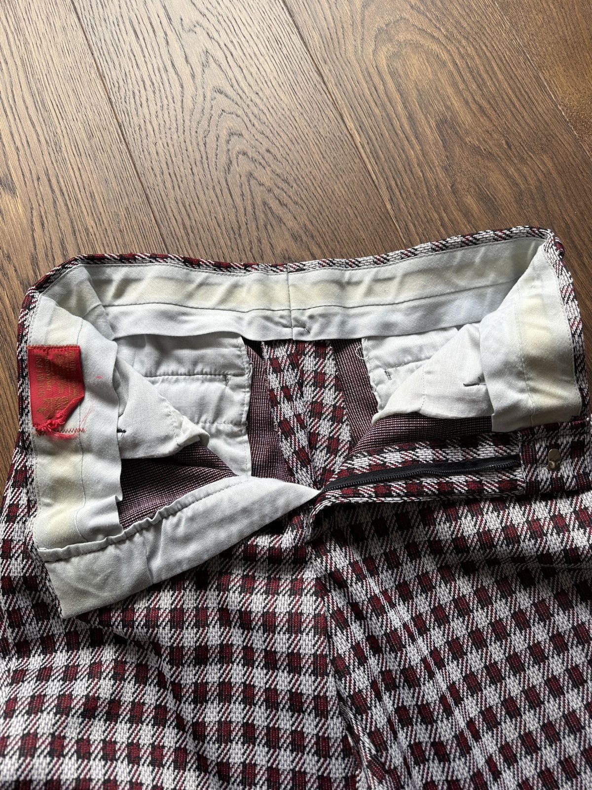 Vintage Vintage 70s Sears King's Road Double Knit Patterned Trousers Size US 32 / EU 48 - 6 Thumbnail