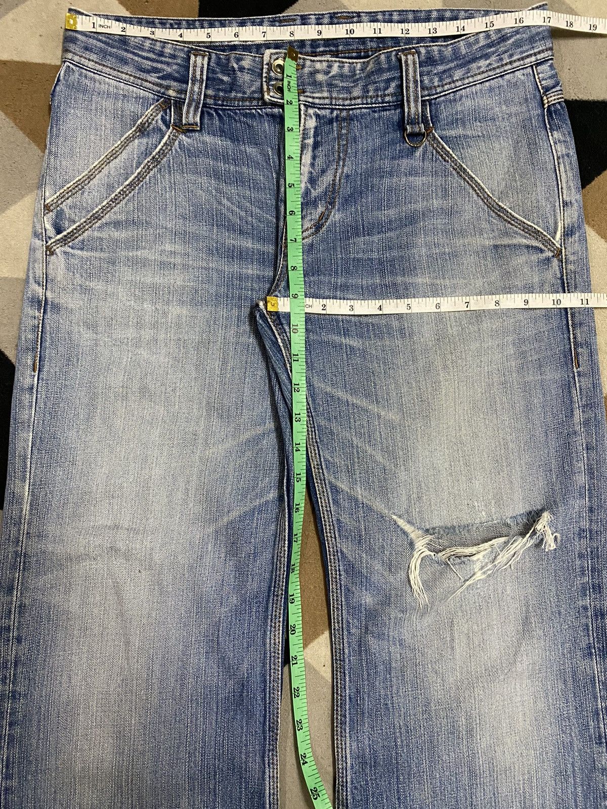 Japanese Brand Vintage Nicole Club Men Distressed Wide leg Jeans Size US 34 / EU 50 - 18 Thumbnail