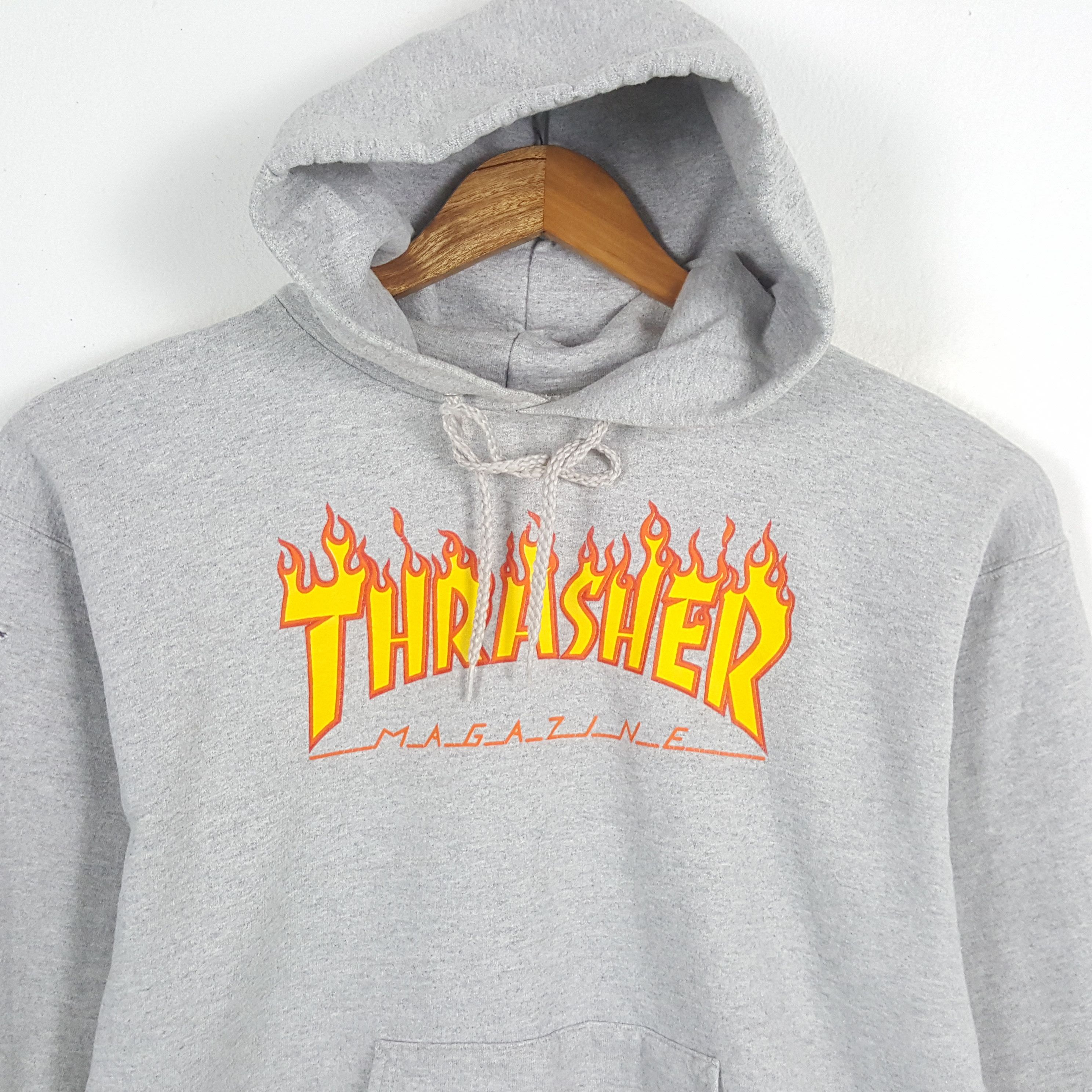 Thrasher × Vintage Vintage THRASHER American Skateboard Streetwear Hoodies Size US M / EU 48-50 / 2 - 2 Thumbnail