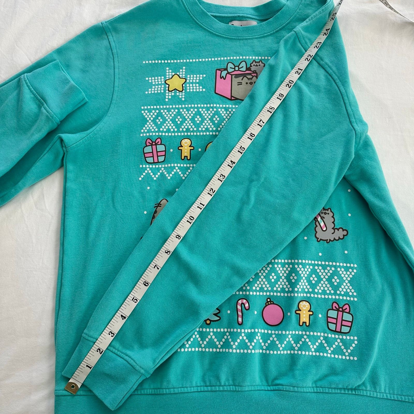 Other Pusheen Christmas Sweatshirt Teal Color Size Small Size S / US 4 / IT 40 - 8 Thumbnail