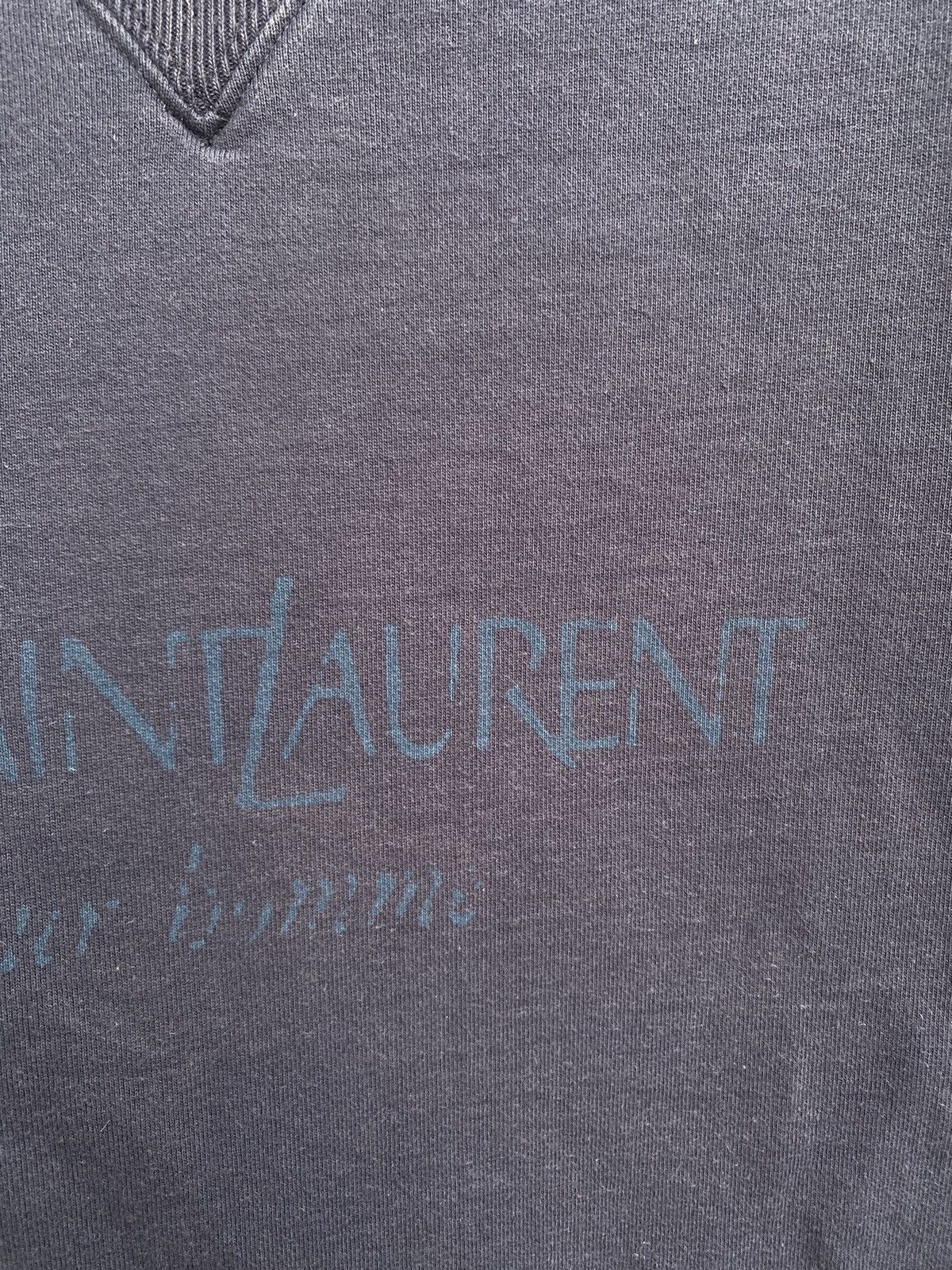 Yves Saint Laurent Big Logo YSL Sweatshirt Navy YSL Sweater Purple YSL Crewneck Size US XL / EU 56 / 4 - 6 Thumbnail