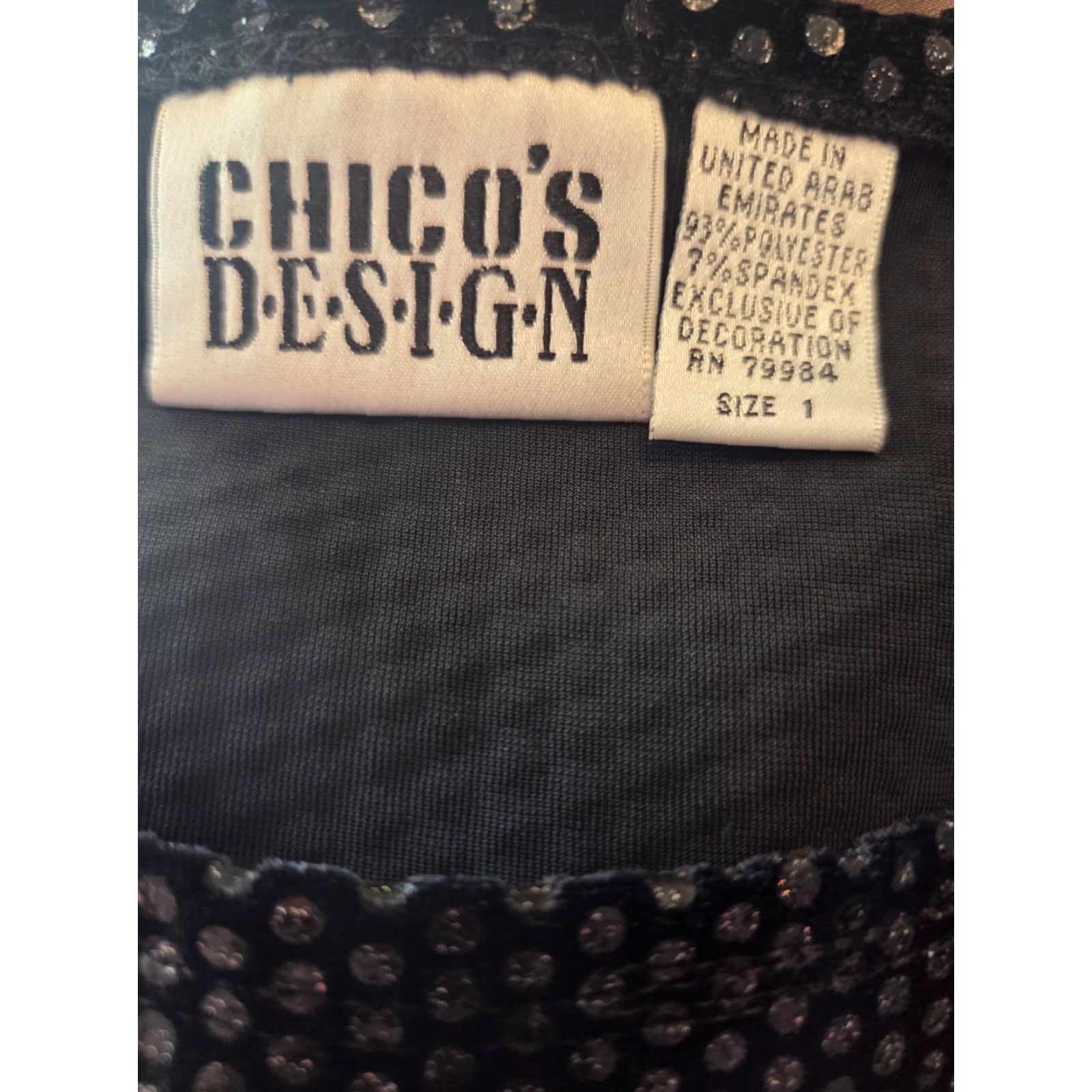 Vintage VINTAGE Chico's Design Top Shirt 90s Disco Polka Dot Black Sleeveless M Womens Size M Size M / US 6-8 / IT 42-44 - 5 Thumbnail