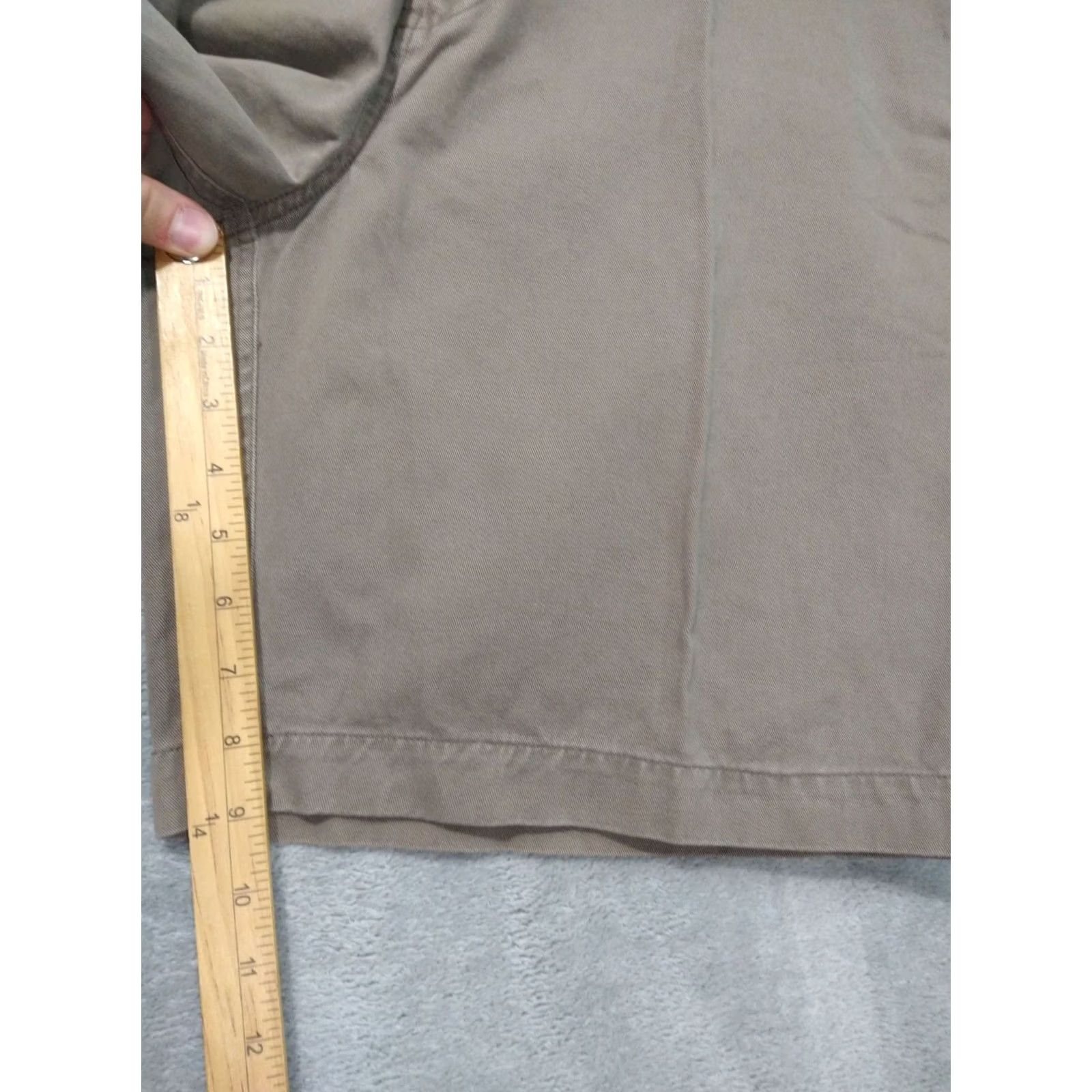 Chaps Chaps Shorts Mens 36 Beige Chino Bermuda Flat Front High Rise Cotton Size US 36 / EU 52 - 6 Thumbnail