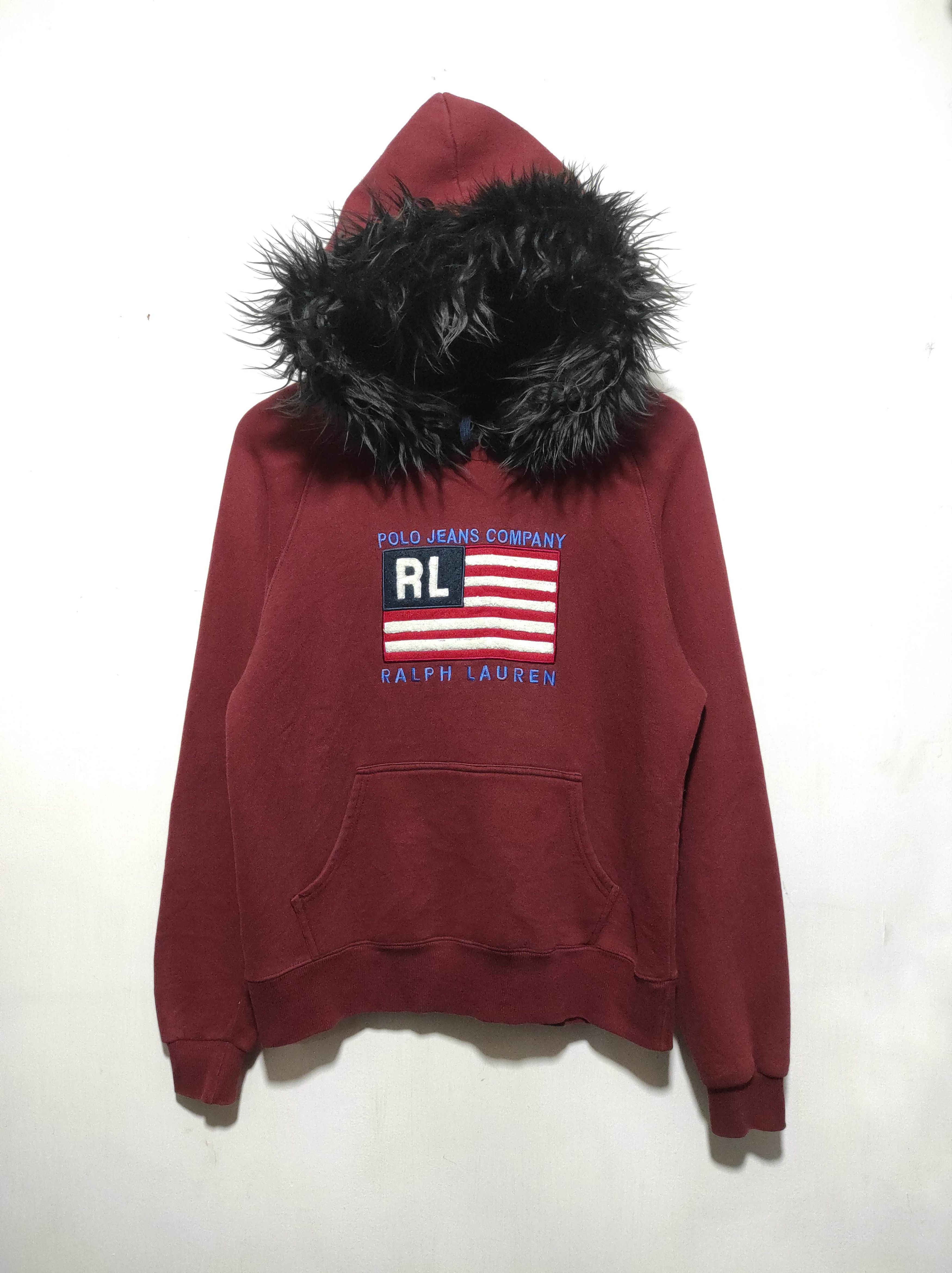 If Six Was Nine Polo Jeans Company USA flag Fur Hoodie LGB style Size US M / EU 48-50 / 2 - 2 Thumbnail