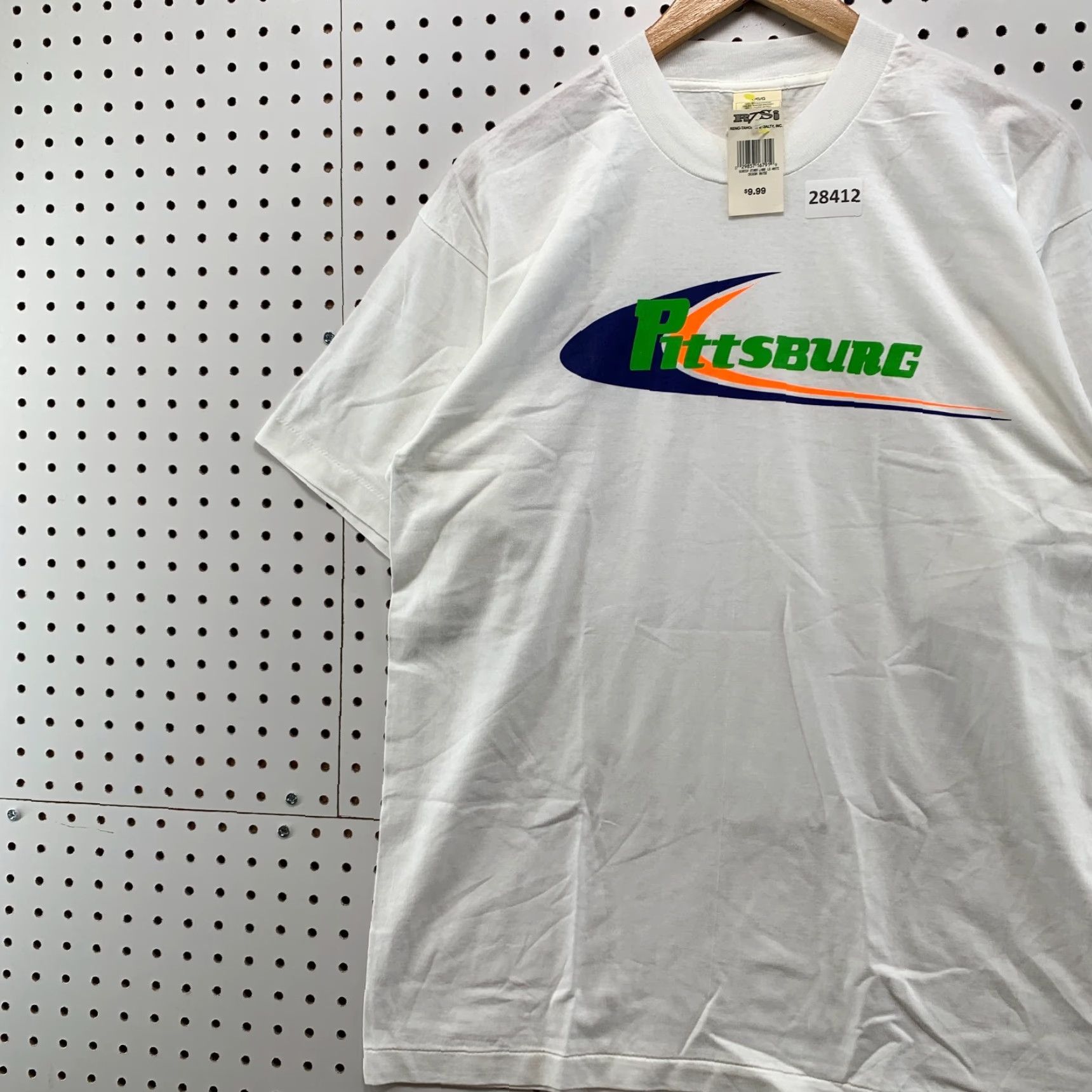 Vintage VINTAGE PITTSBURGH Kansas Shirt White Single Stitch Mens XL 22X29.5 80s Shirt 80s Men White Shirt-Cotton Polyester Size US XL / EU 56 / 4 - 3 Thumbnail
