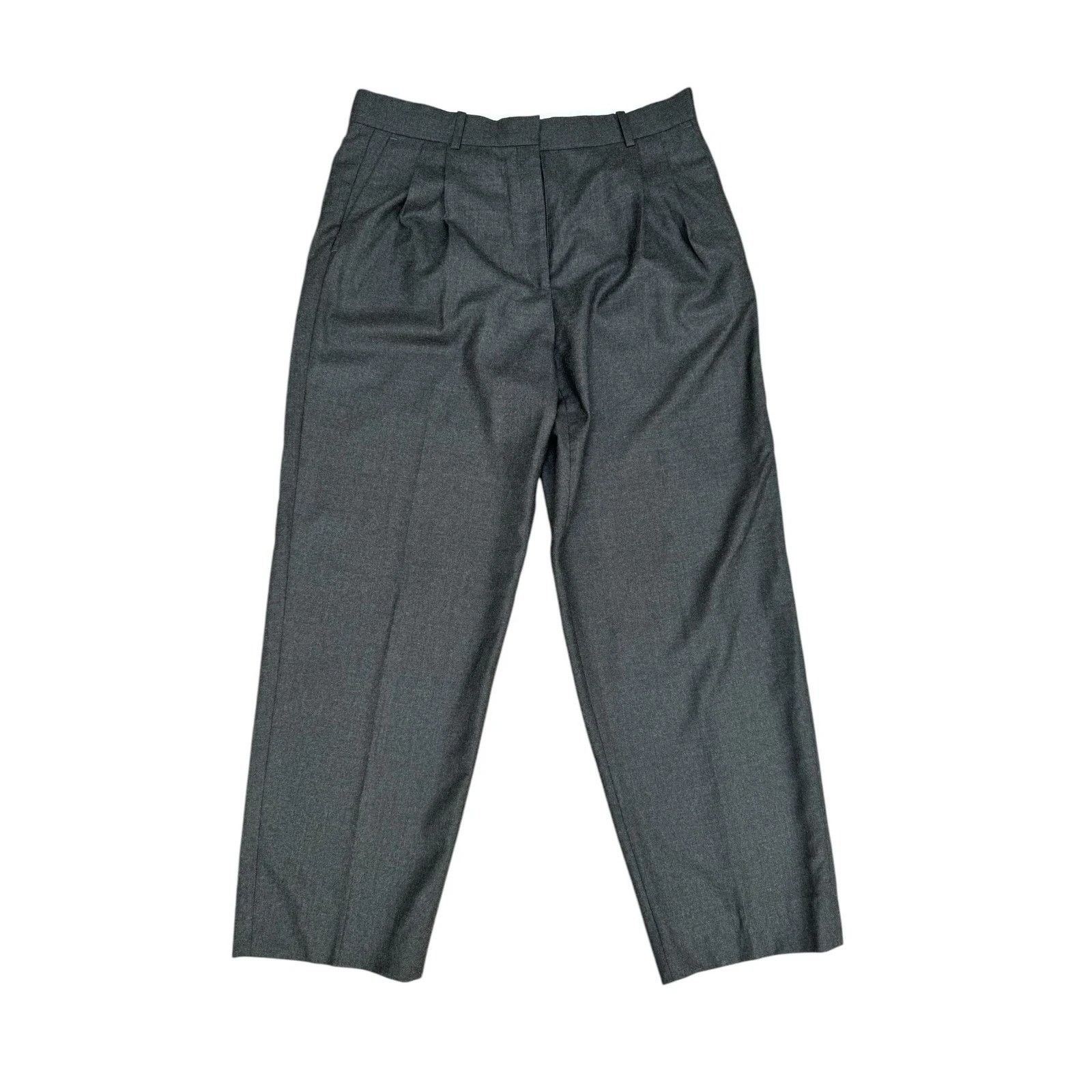 Celine Phoebe Philo Grey Wool Cashmere Wide Pants Size 28" / US 6 / IT 42 - 1 Thumbnail