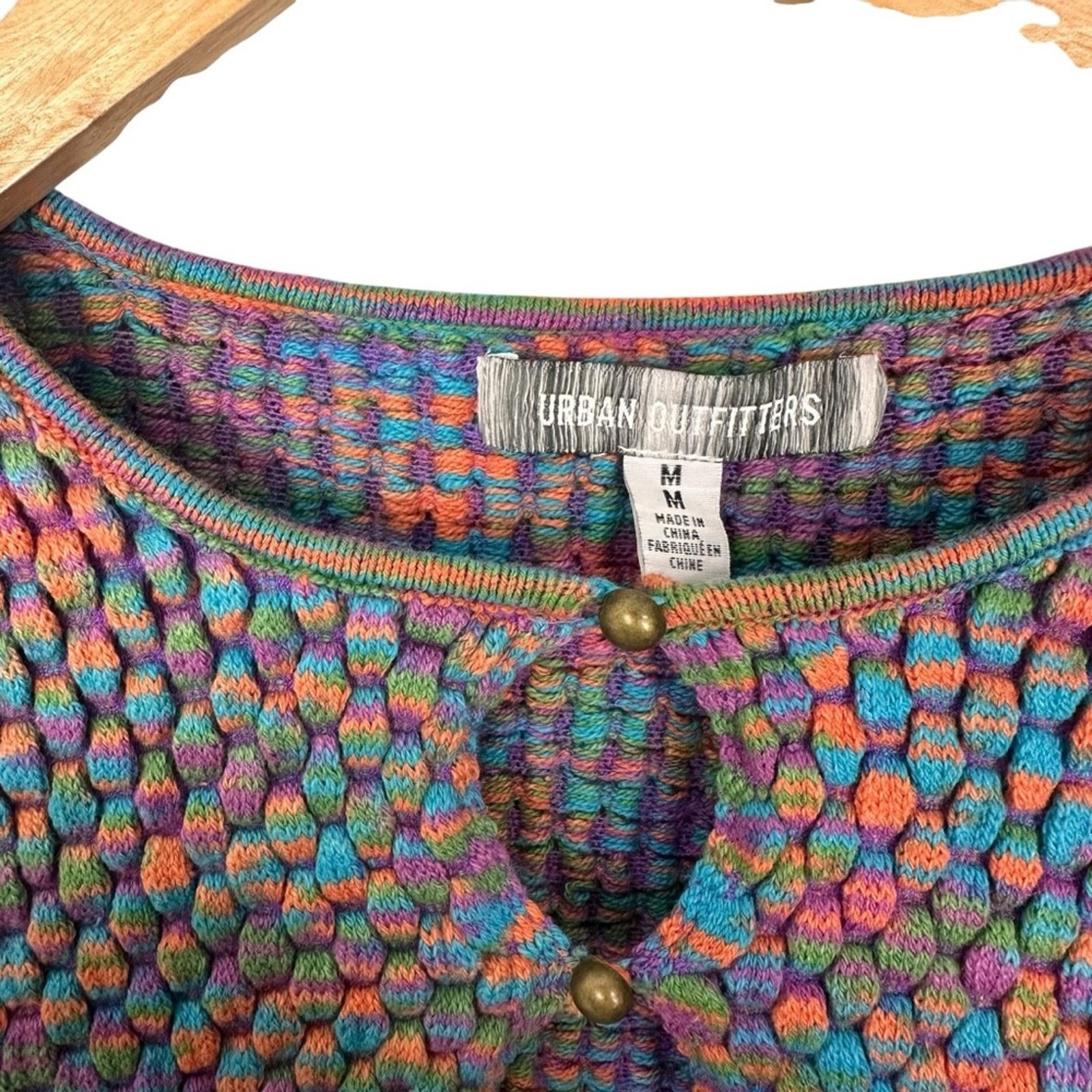Urban Outfitters Urban Outfitters Piper Keyhole Textured Knit Crop Top Medium Size M / US 6-8 / IT 42-44 - 4 Thumbnail