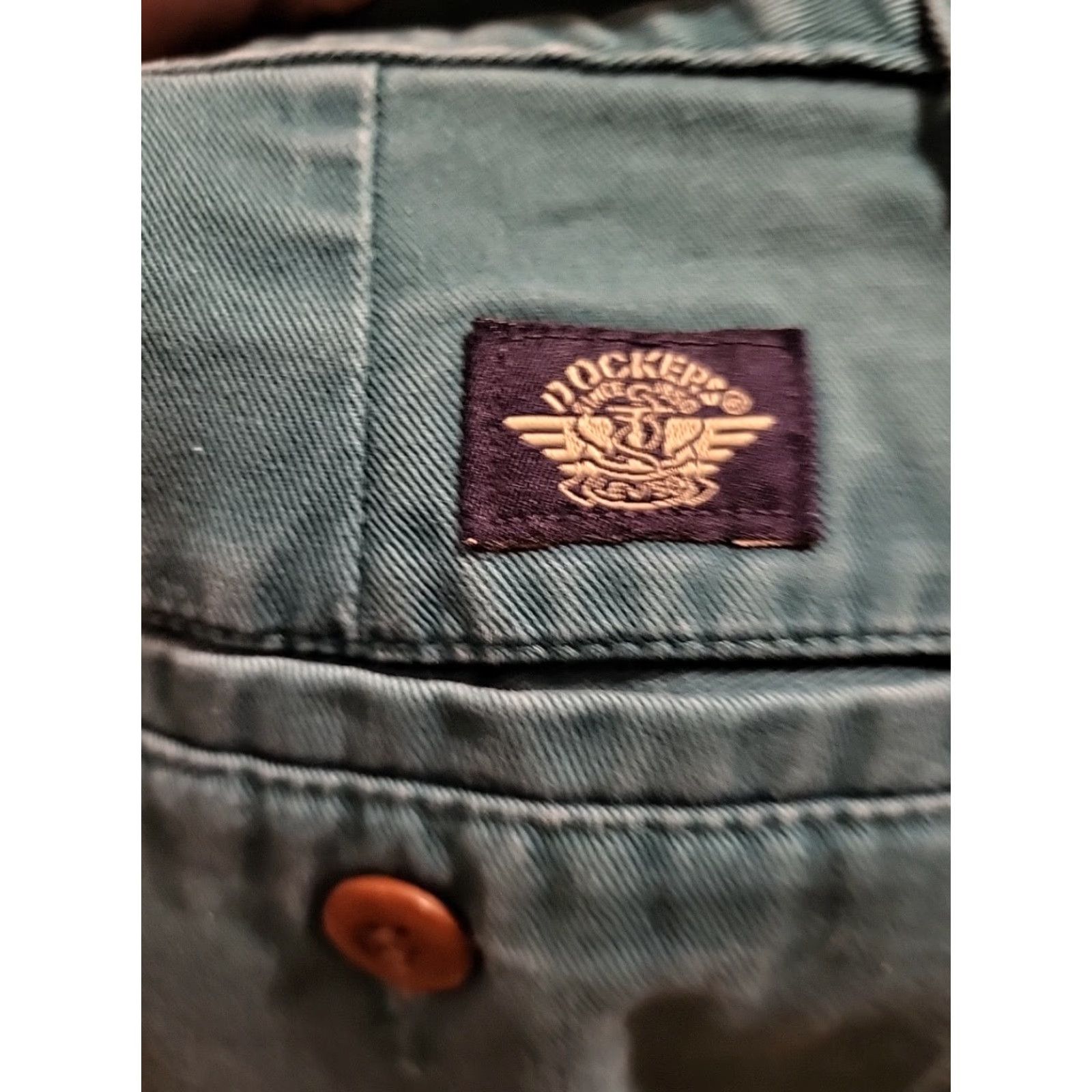 Dockers VINTAGE Dockers Shorts Green Cotton 40" Waist 16" Hem EUC 1980s Pleated Modern preppy Mens Size US 40 / EU 56 - 3 Thumbnail
