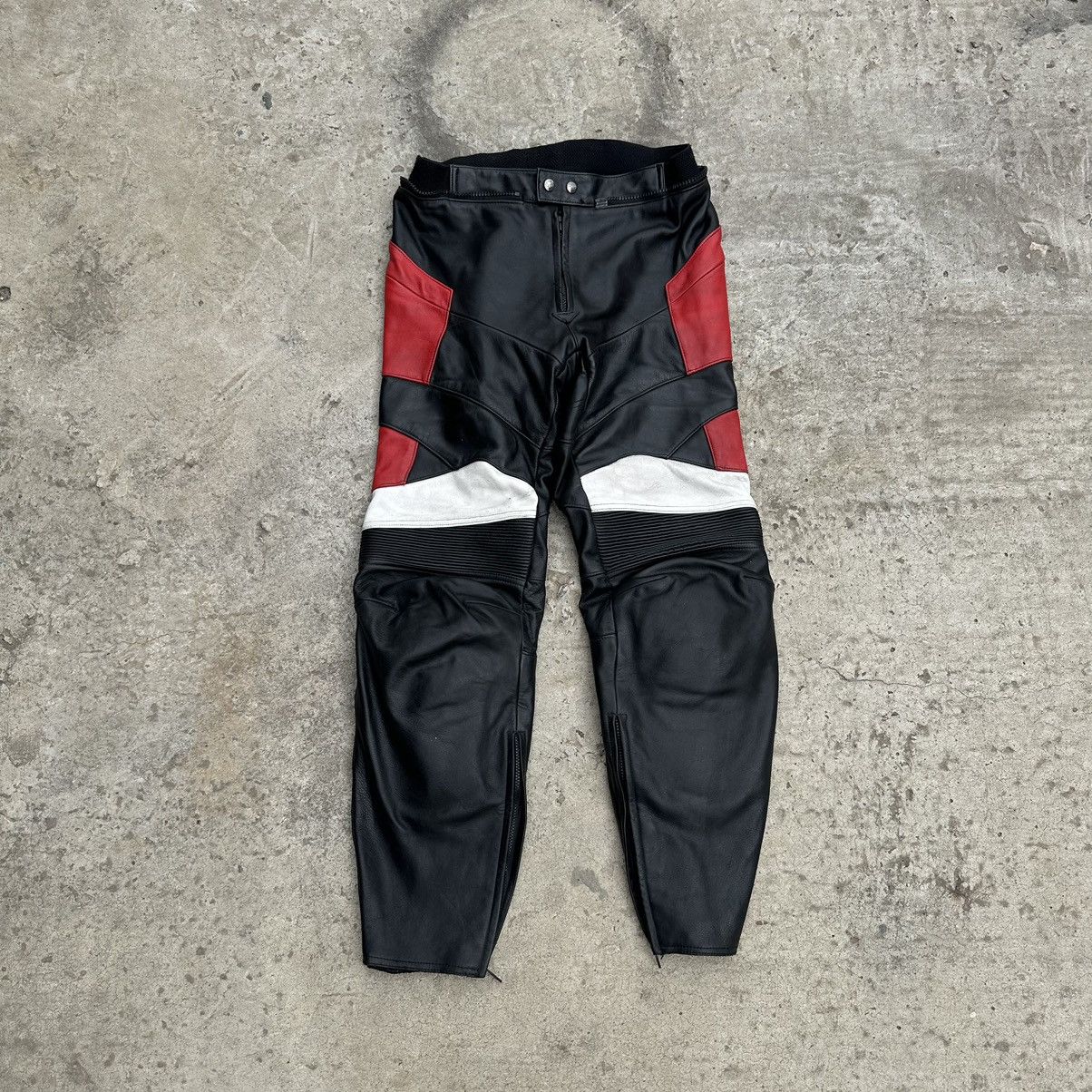 Leather × Vintage Vintage Moto Leather Pants Aces Size 56 Y2K Style USA 00s Size US 40 / EU 56 - 1 Thumbnail