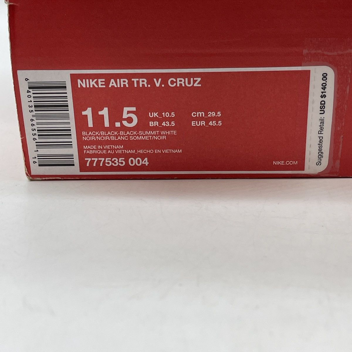 Nike Air trainer Cruz black suede Size US 11.5 / EU 44-45 - 9 Thumbnail