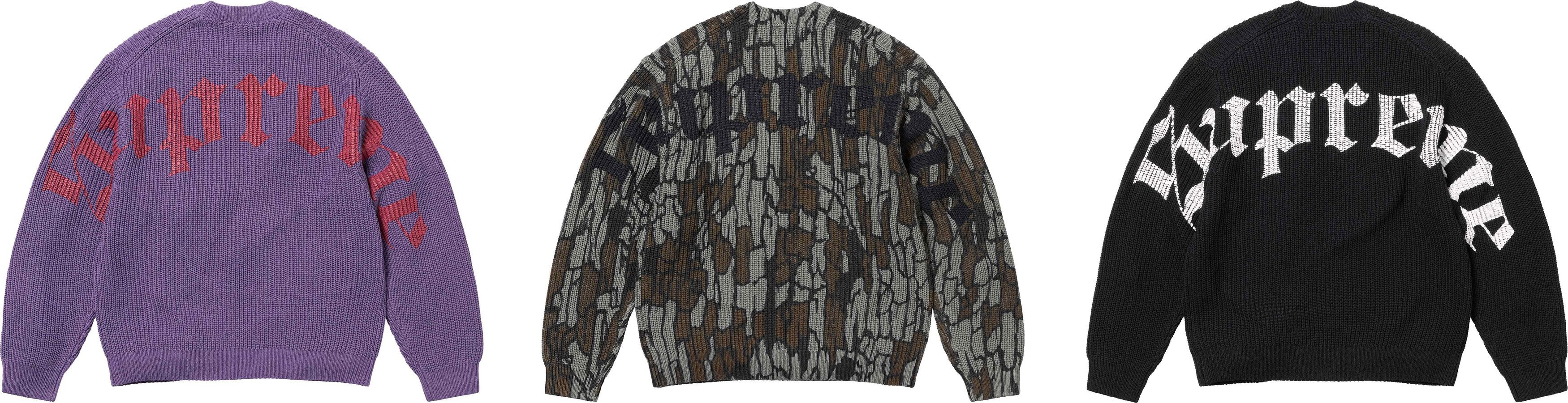 Supreme supreme old english sweater Size US XL / EU 56 / 4 - 5 Thumbnail