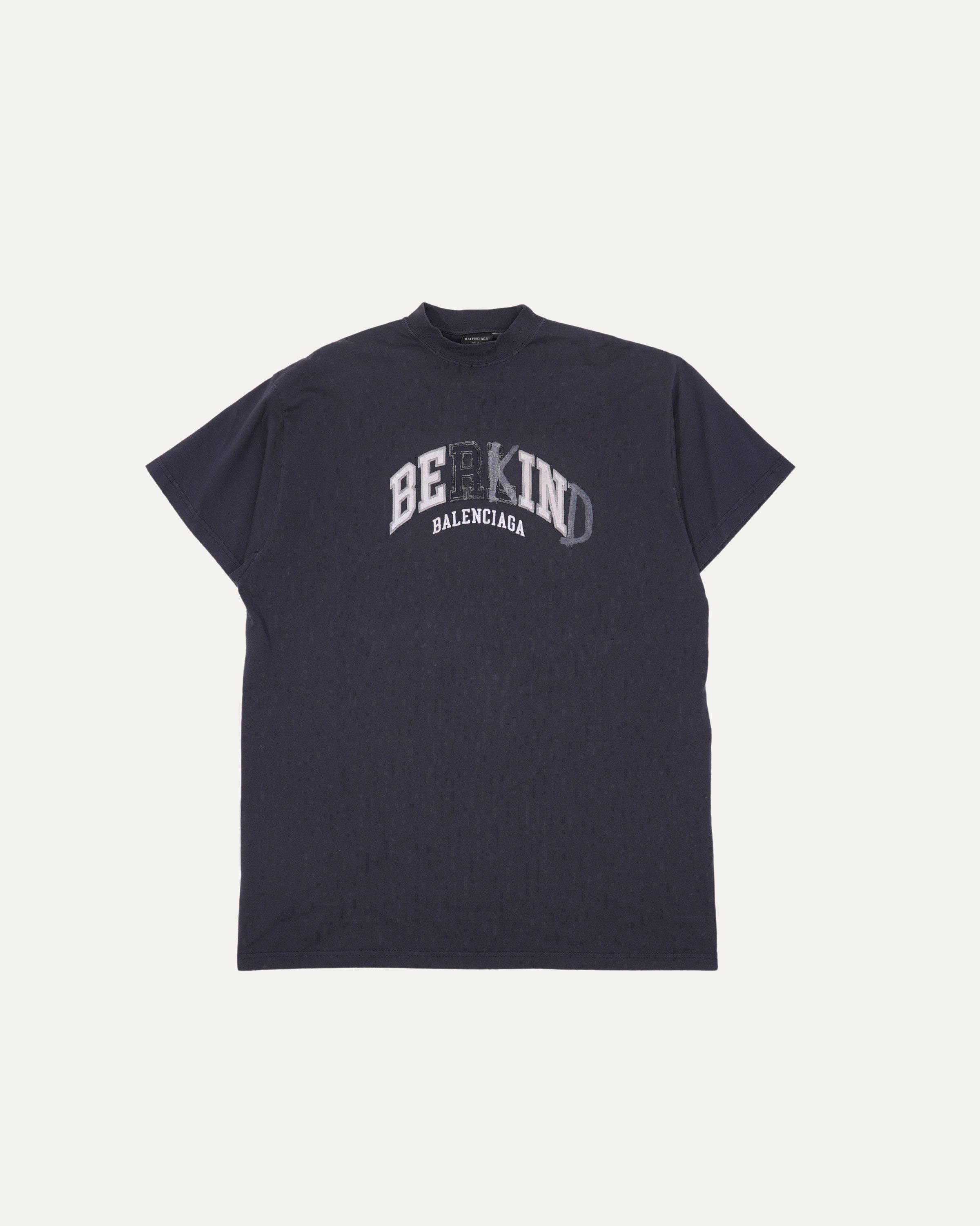 Balenciaga Balenciaga 23fw Berlin Bekind vintage short sleeved T-shirt Size US S / EU 44-46 / 1 - 1 Thumbnail
