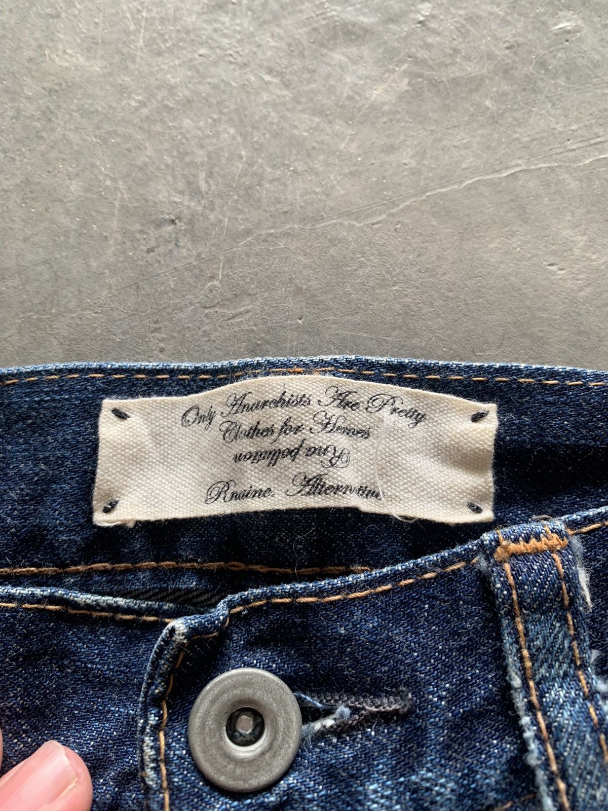 Hysteric Glamour RNA distressed sashiko japanese patchwork slim hedi style Size US 28 / EU 44 - 7 Thumbnail