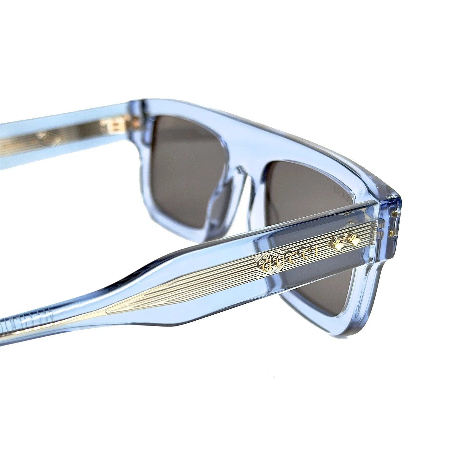 Gucci GUCCI Gg1085S 1085 Crystal Blue Diamond Unisex Chunky 004 Size ONE SIZE - 8 Thumbnail