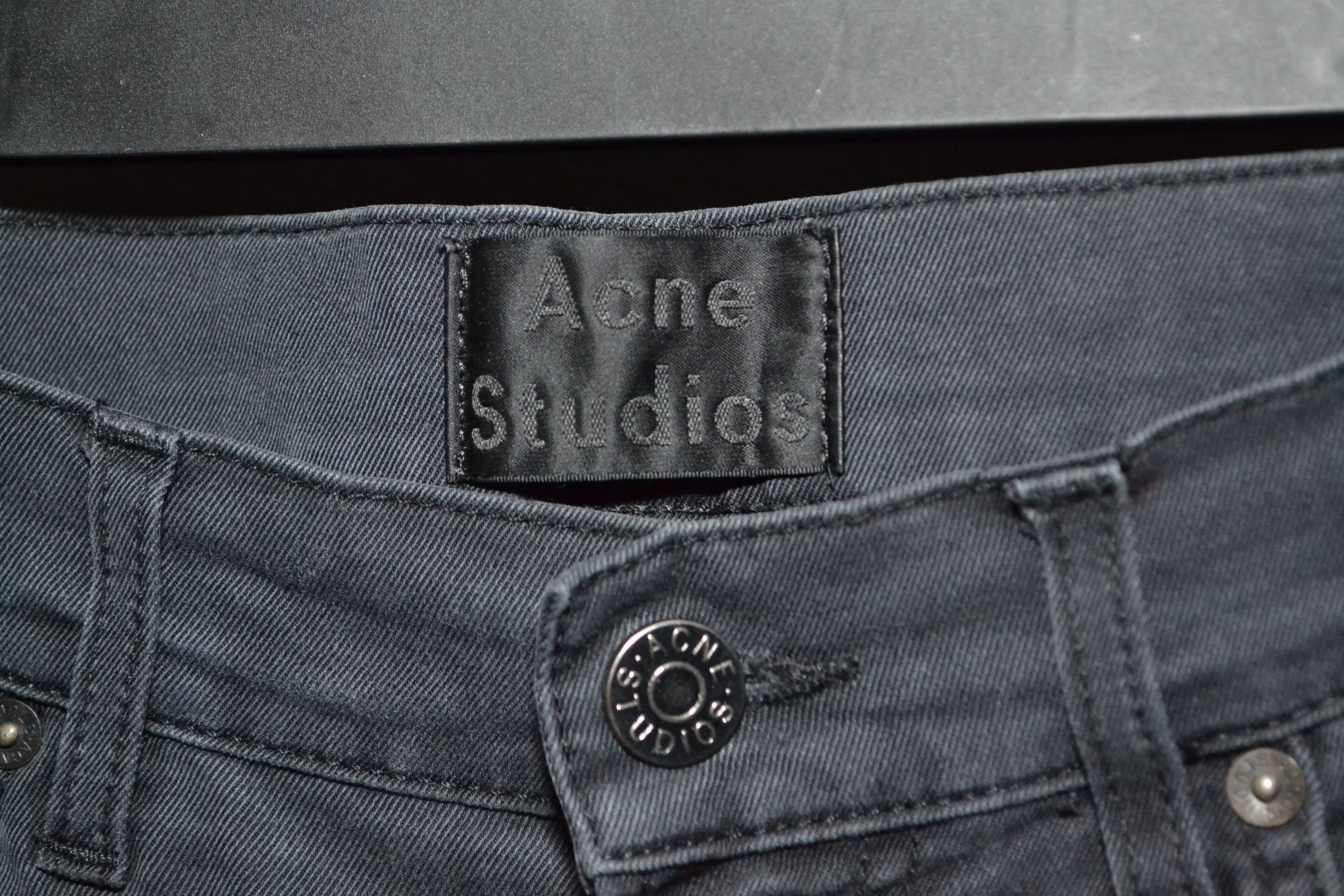 Acne Studios Acne Studios Ace Ups Black Jeans Stretch 31 34 Size US 31 - 3 Thumbnail