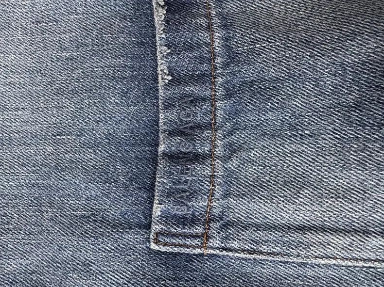 Balenciaga Balenciaga Pocket Logo Embroidered Deep Blue Denim Short S Size US S / EU 44-46 / 1 - 5 Thumbnail
