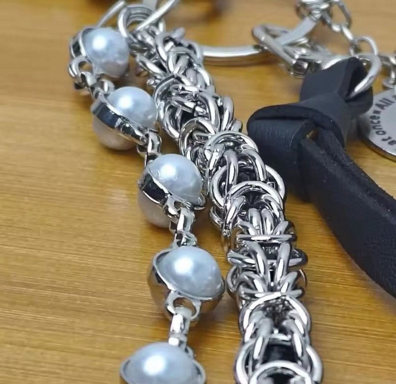 Jewelry 2 Layer Natural Echo Pearled Wallet Chain Size ONE SIZE - 4 Thumbnail