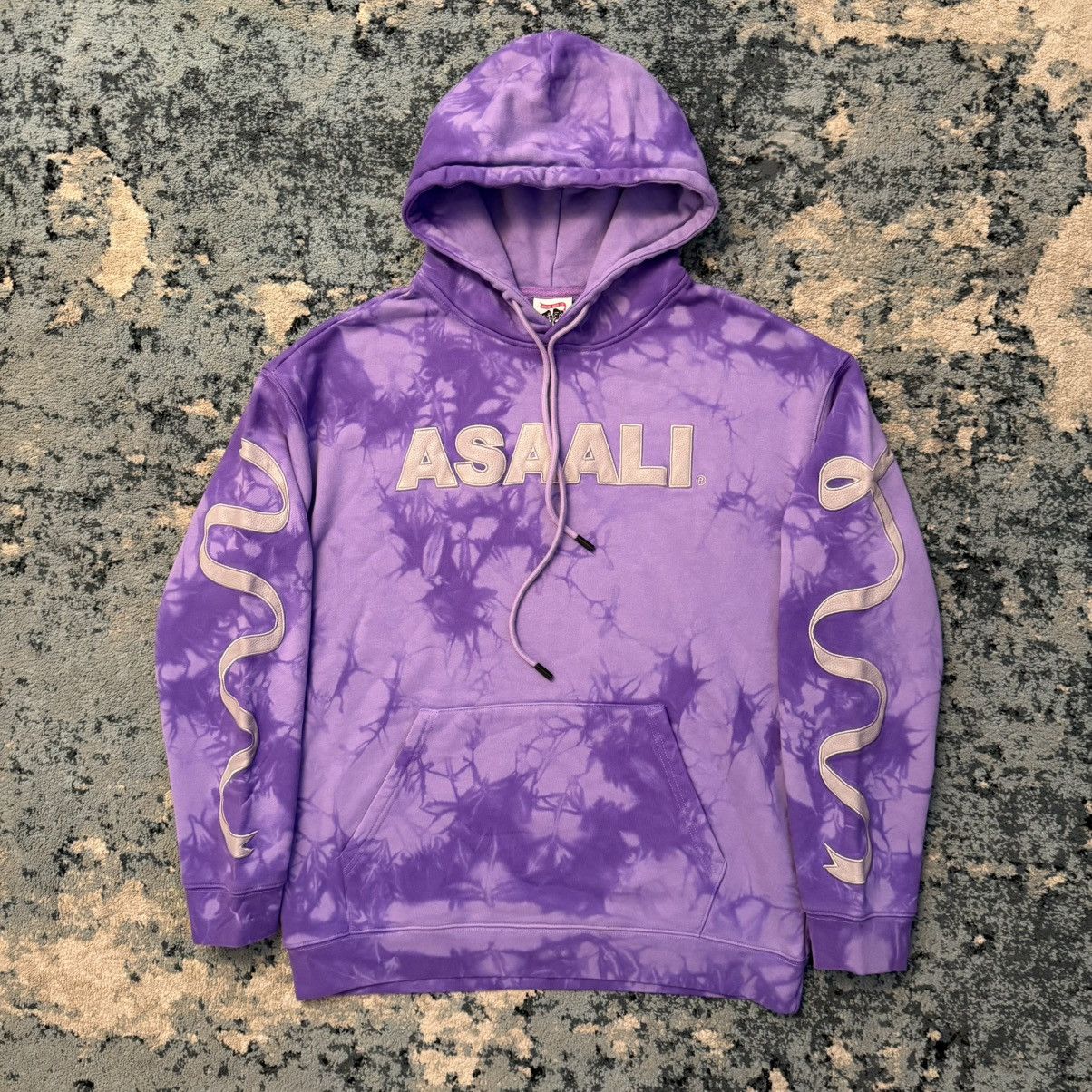 Asaali Asaali Purple Ribbon Ribbon Tie Dye Hoodie Size Medium Size US M / EU 48-50 / 2 - 1 Thumbnail