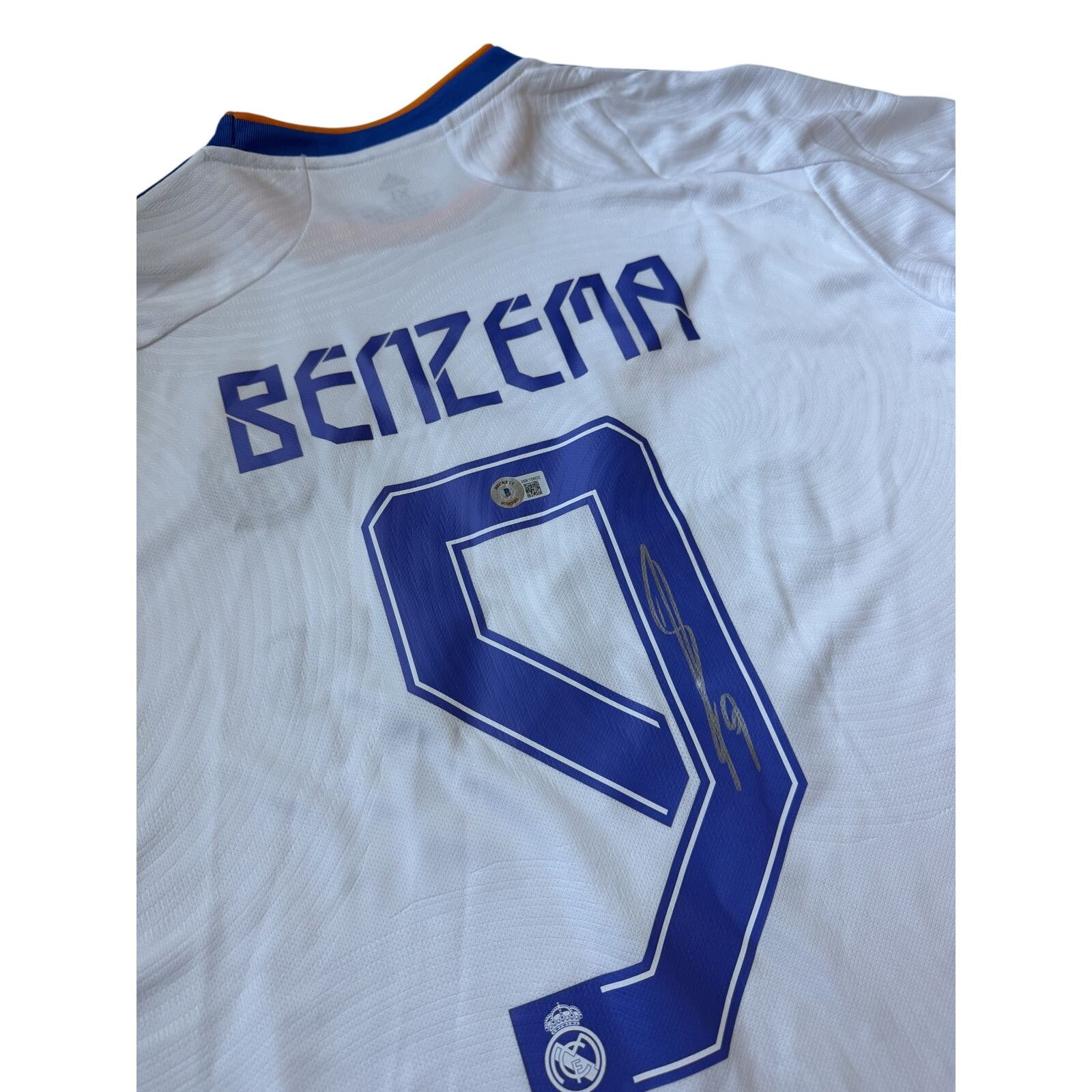 Adidas Benzema Signed 21/22 Real Madrid UCL Jersey Adidas Beckett Size US XL / EU 56 / 4 - 3 Thumbnail