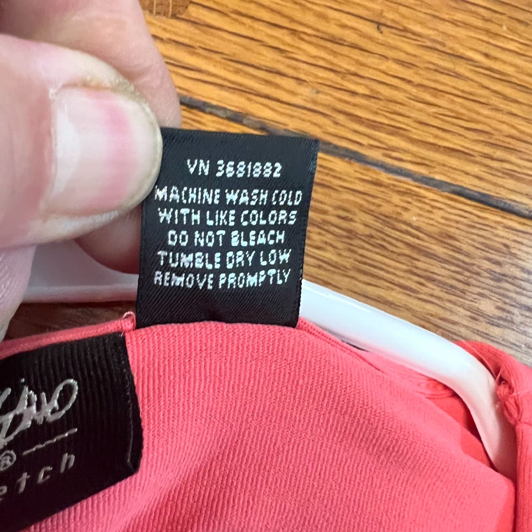 Mossimo Mossimo Tank Top Womens XL Pink Round Neck Sleeveless Stretch Pullover - Casual Solid 90% Nylon 10% Lycra Shirt Size XL / US 12-14 / IT 48-50 - 4 Thumbnail