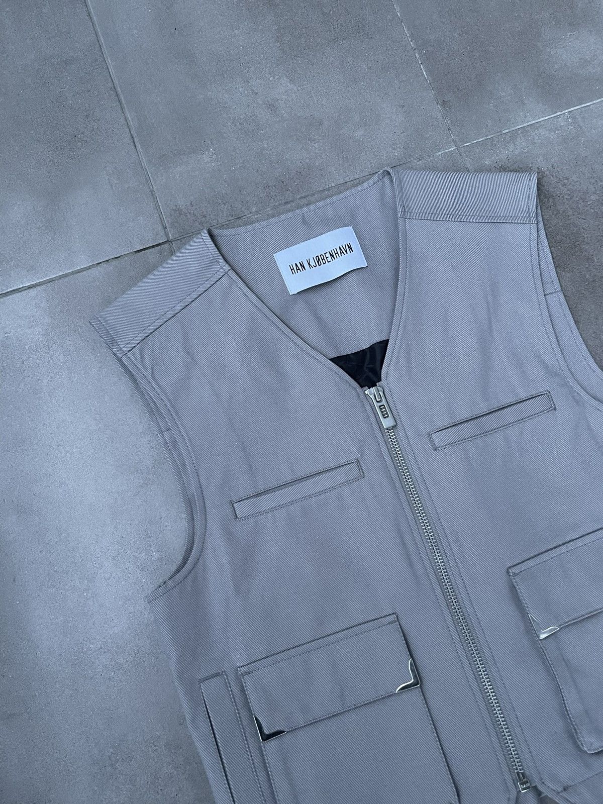 Han Kjobenhavn !DS! FW22 Han Kjobenhavn Cotton Cargo Grey Vest Size US M / EU 48-50 / 2 - 12 Thumbnail