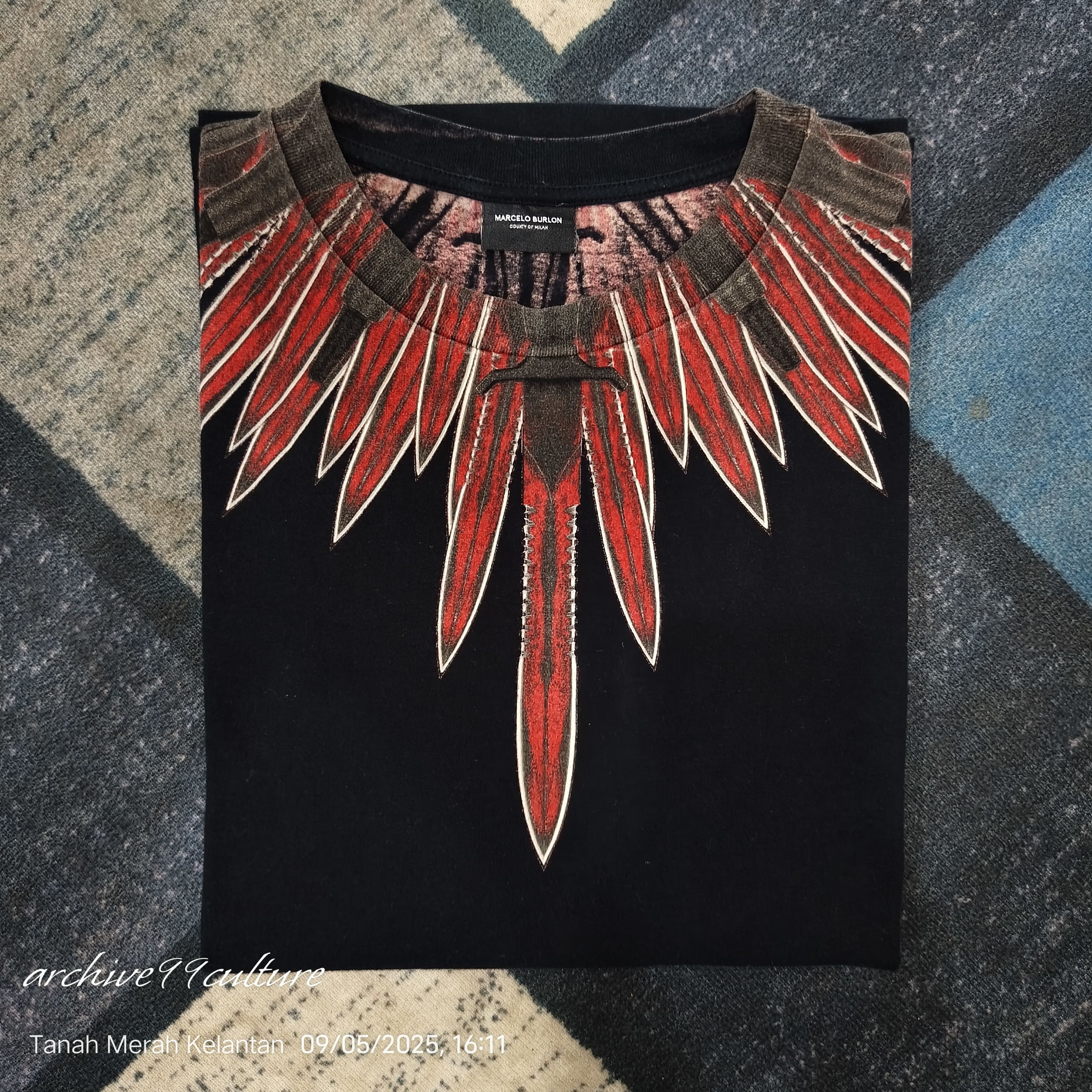 Marcelo Burlon Archive ss17 Marcelo Burlon Teodoro tee in black multicolor Size US XXS / EU 40 - 9 Thumbnail
