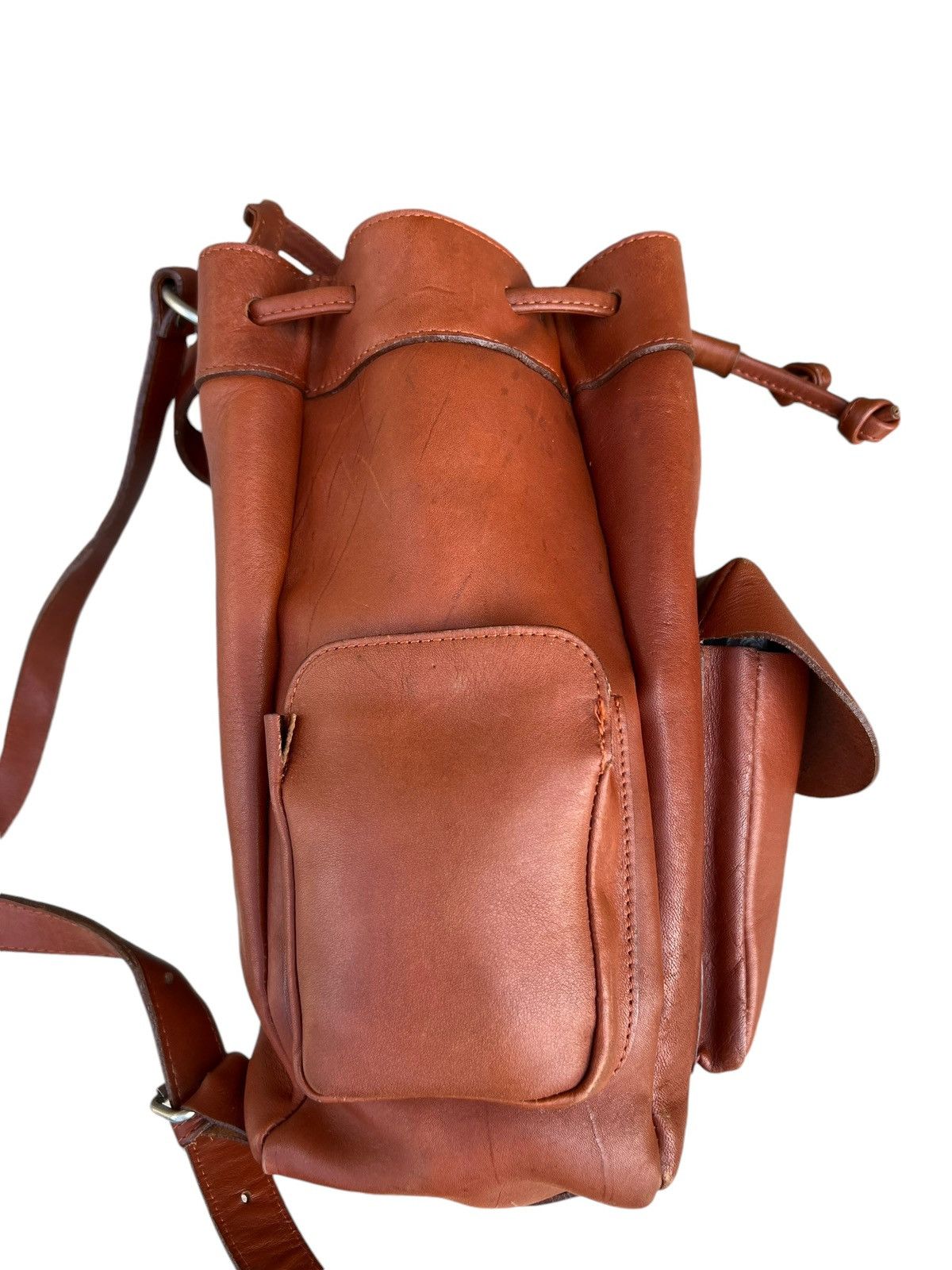 Leather Vintage Unknown Japan High Quality Leather Backpack Bag Size ONE SIZE - 13 Thumbnail