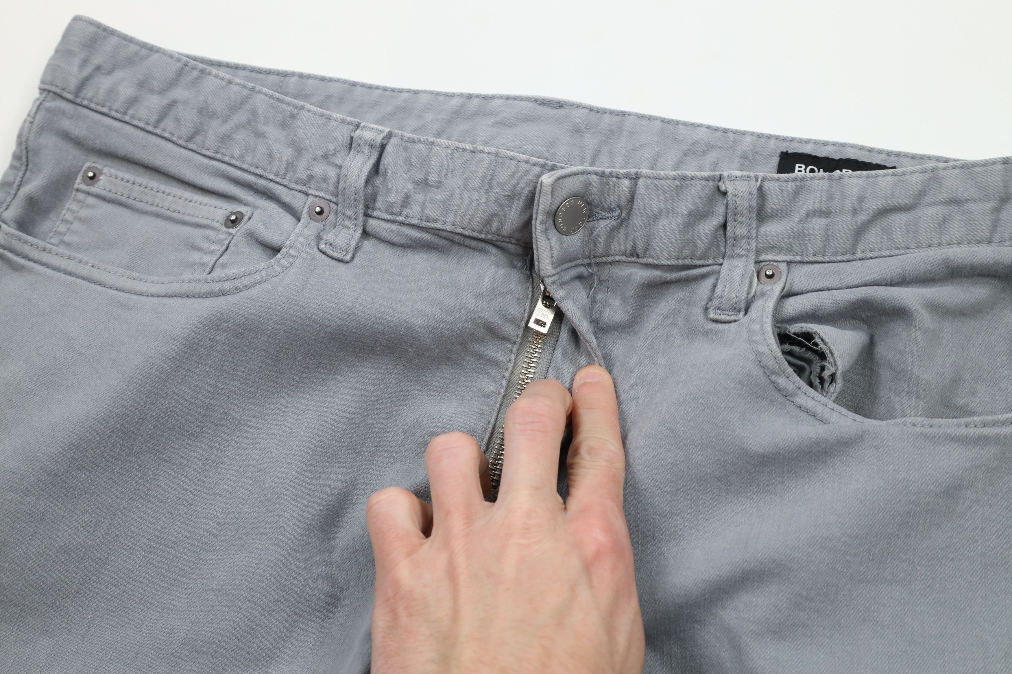 Bonobos × Vintage Bonobos Stretch Slim Tapered Leg Denim Jeans Pants Gray Size US 38 / EU 54 - 5 Thumbnail