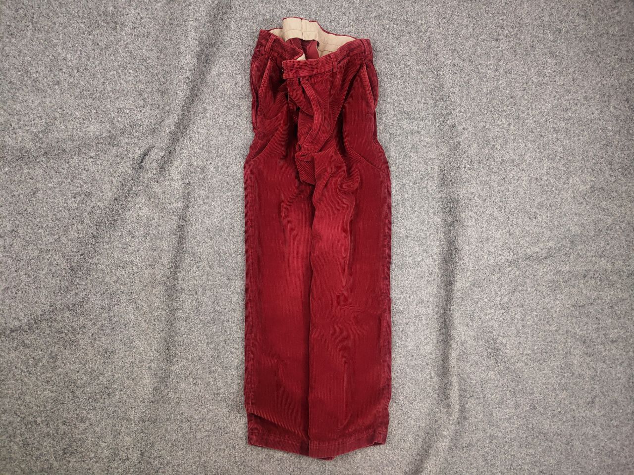 Burberry Burberry London Vintage Corduroy Dark Red Trouser Pants Size US 34 / EU 50 - 1 Thumbnail