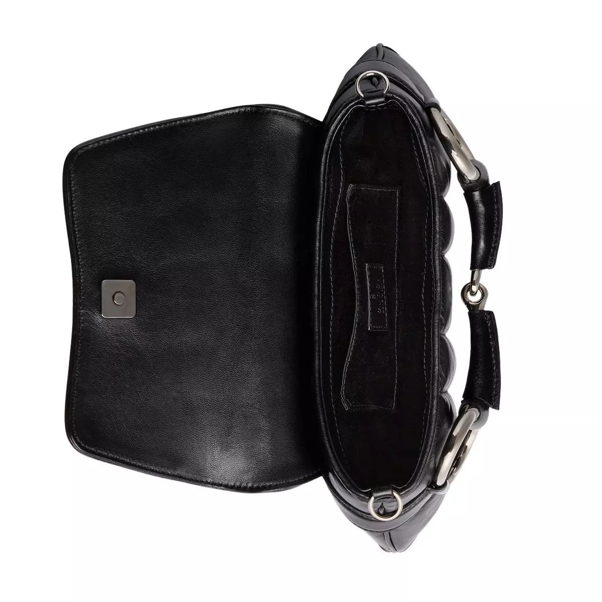 Gucci GUCCI Small Black Quilted Horsebit Chain Bag Size ONE SIZE - 5 Thumbnail