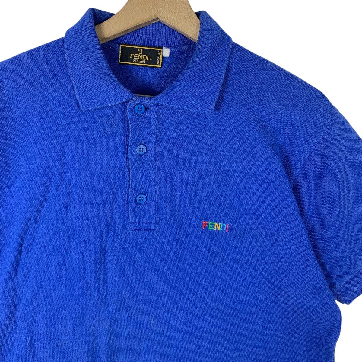 Fendi Vintage FENDI UOMO COLLECTION Polo Tee Shirt Top Size US M / EU 48-50 / 2 - 3 Thumbnail