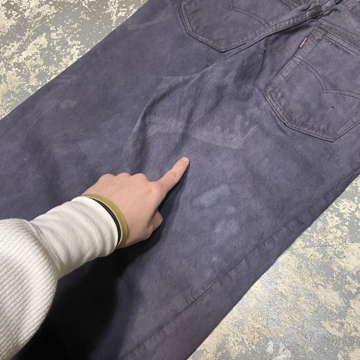 Levi's × Vintage Vintage Levi’s 501 Button Fly Navy/Black Dyed Denim JeanUSA Size US 26 / EU 42 - 7 Thumbnail