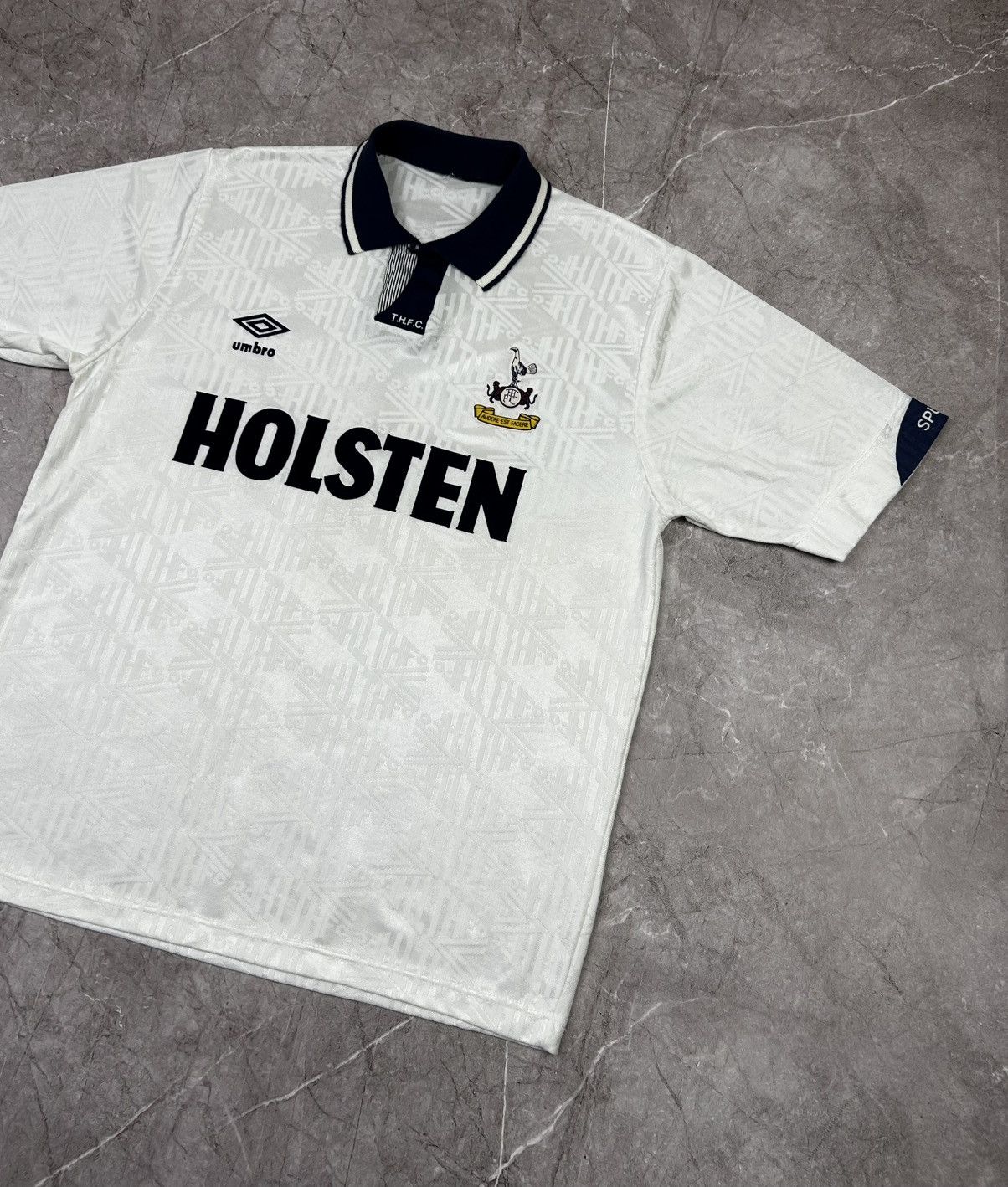 Umbro 1991-93 Tottenham Hotspur Umbro Home Jersey Shirt Mens Size US L / EU 52-54 / 3 - 6 Thumbnail