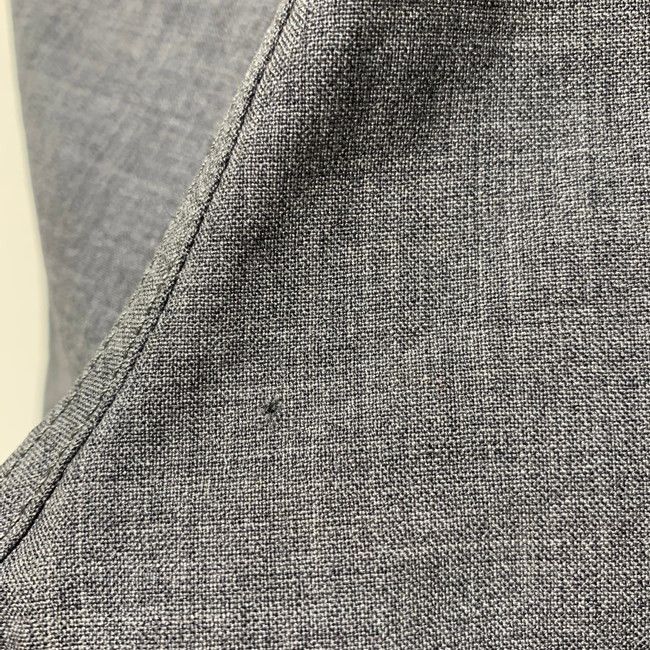 Casual Pants Slacks Wool Bottoms Plain Zip Fly Gray
