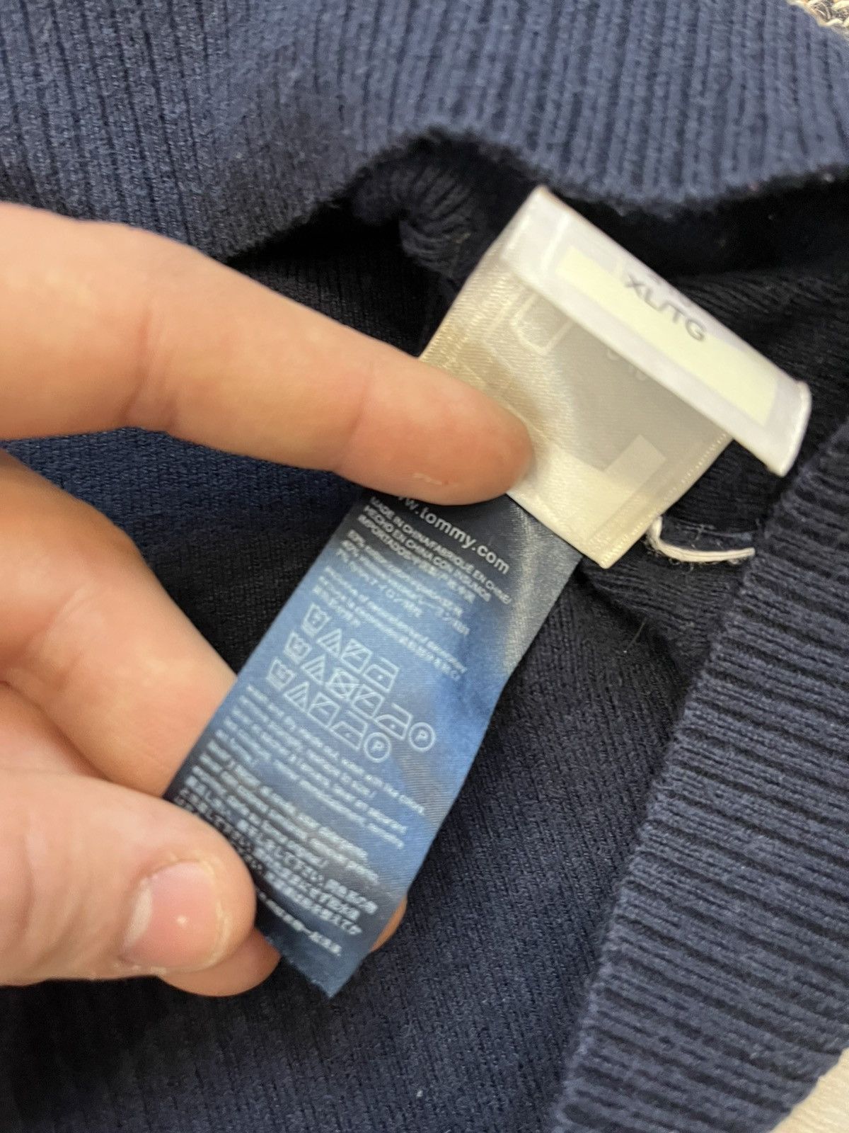 Tommy Hilfiger Vintage Tommy Hilfiger Sweater Oversize navy minimalistic Size US XL / EU 56 / 4 - 15 Thumbnail