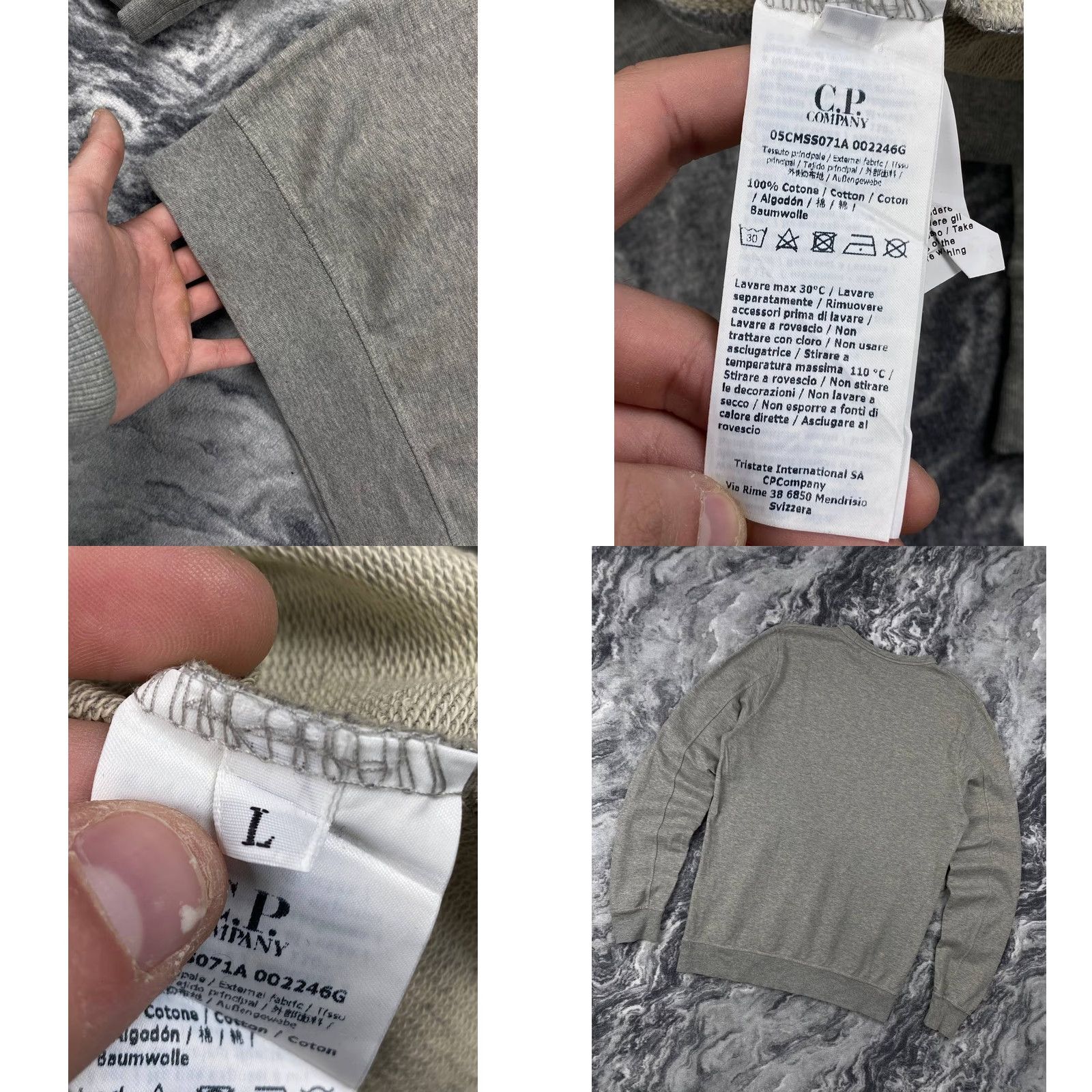 Vintage CP Company Sweatshirt Men L Gray Pullover Crew Neck Regular Size L Size US L / EU 52-54 / 3 - 8 Thumbnail
