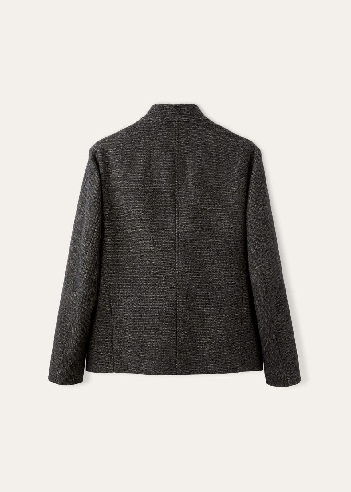 Loro Piana o1srvl11e0225 FAO0642 Toin Cotton Wool Jacket in Dark Grey Size US M / EU 48-50 / 2 - 2 Thumbnail